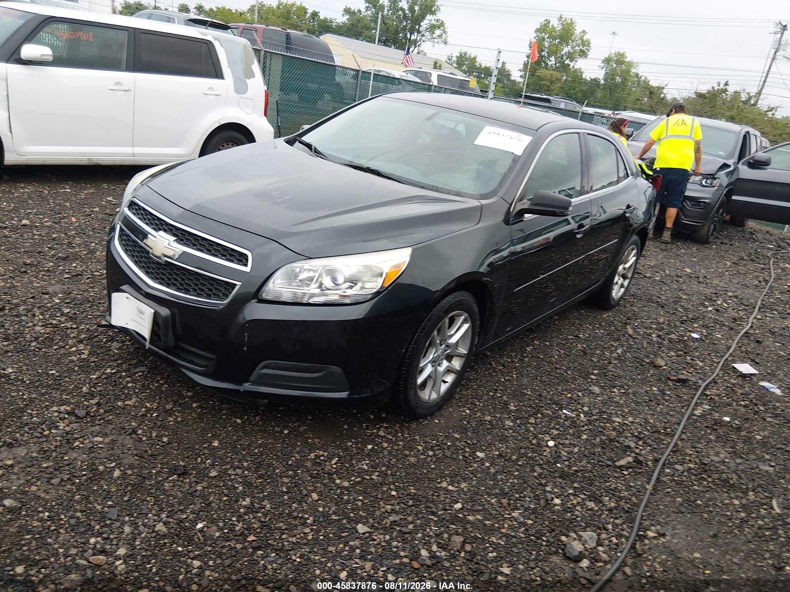 2013 Chevrolet Malibu 1lt Черный vin: 1G11C5SA3DF226625