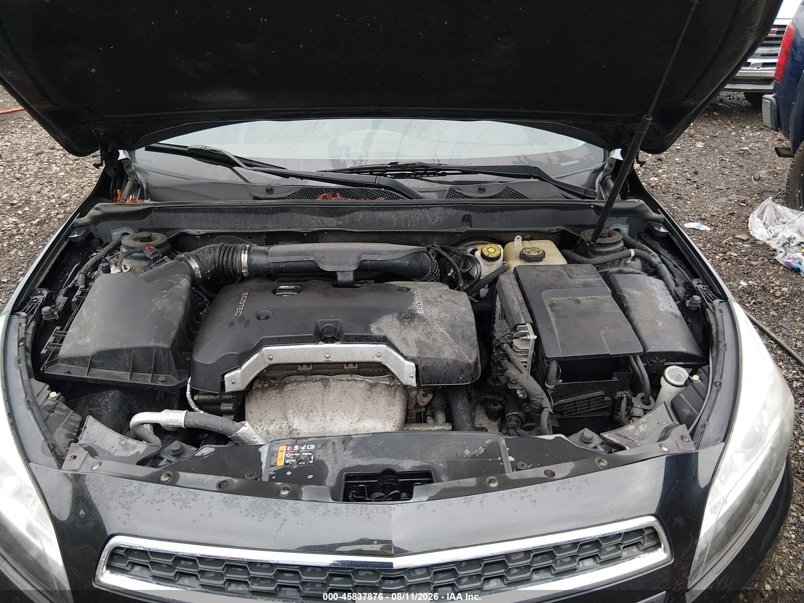 2013 Chevrolet Malibu 1lt Черный vin: 1G11C5SA3DF226625