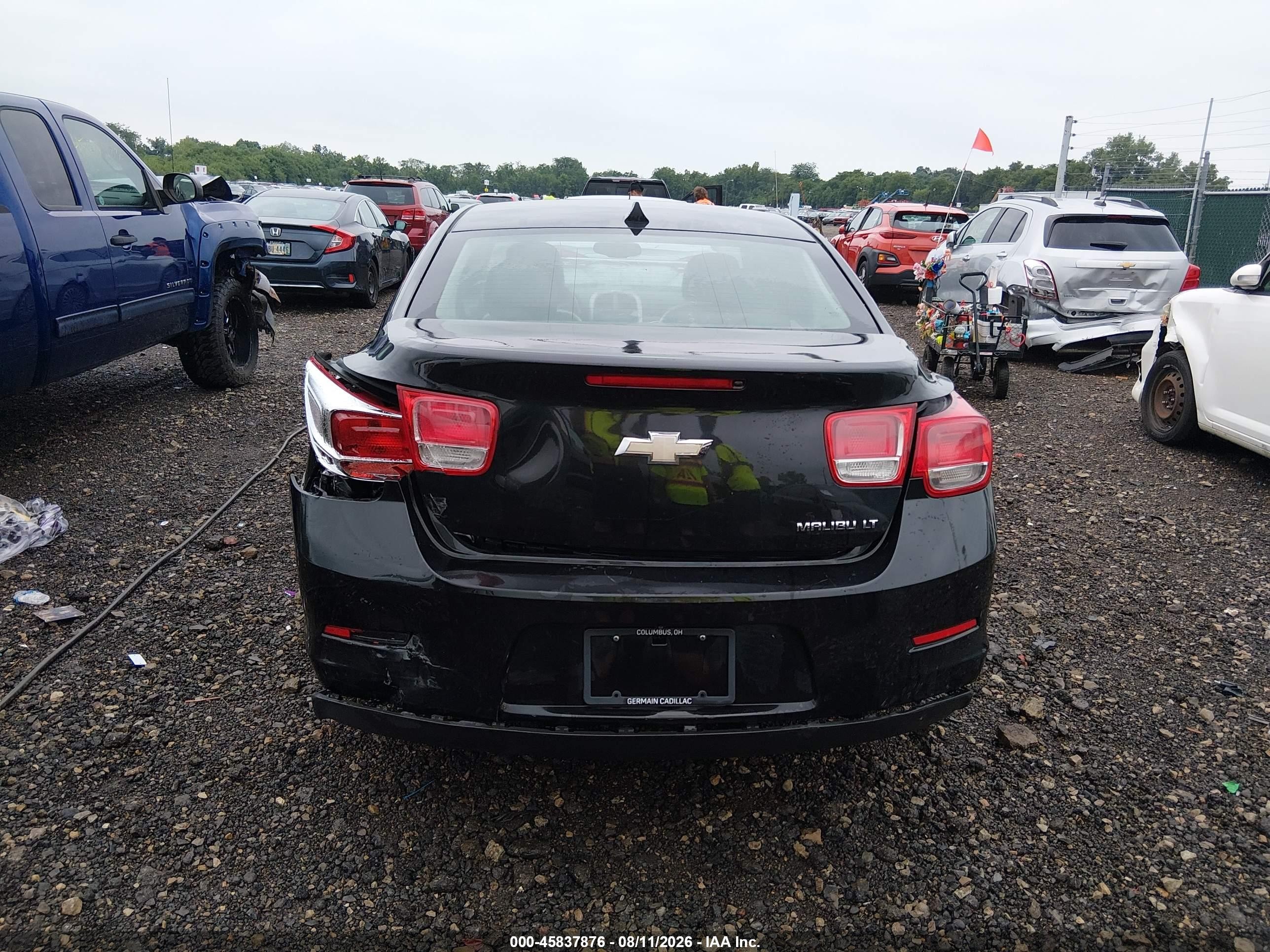 2013 Chevrolet Malibu 1lt Черный vin: 1G11C5SA3DF226625