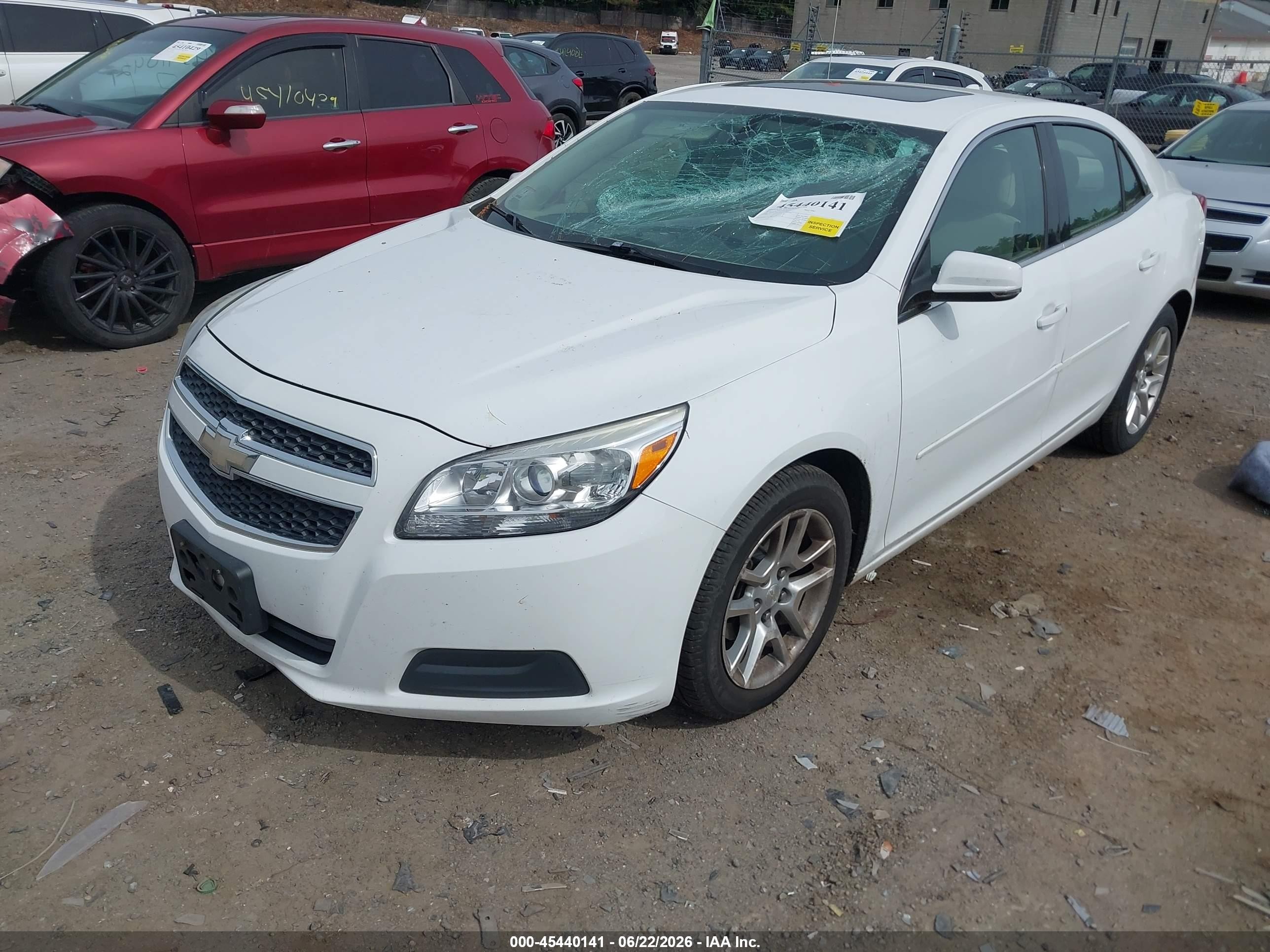 2013 Chevrolet Malibu 1lt White vin: 1G11C5SA3DF243294
