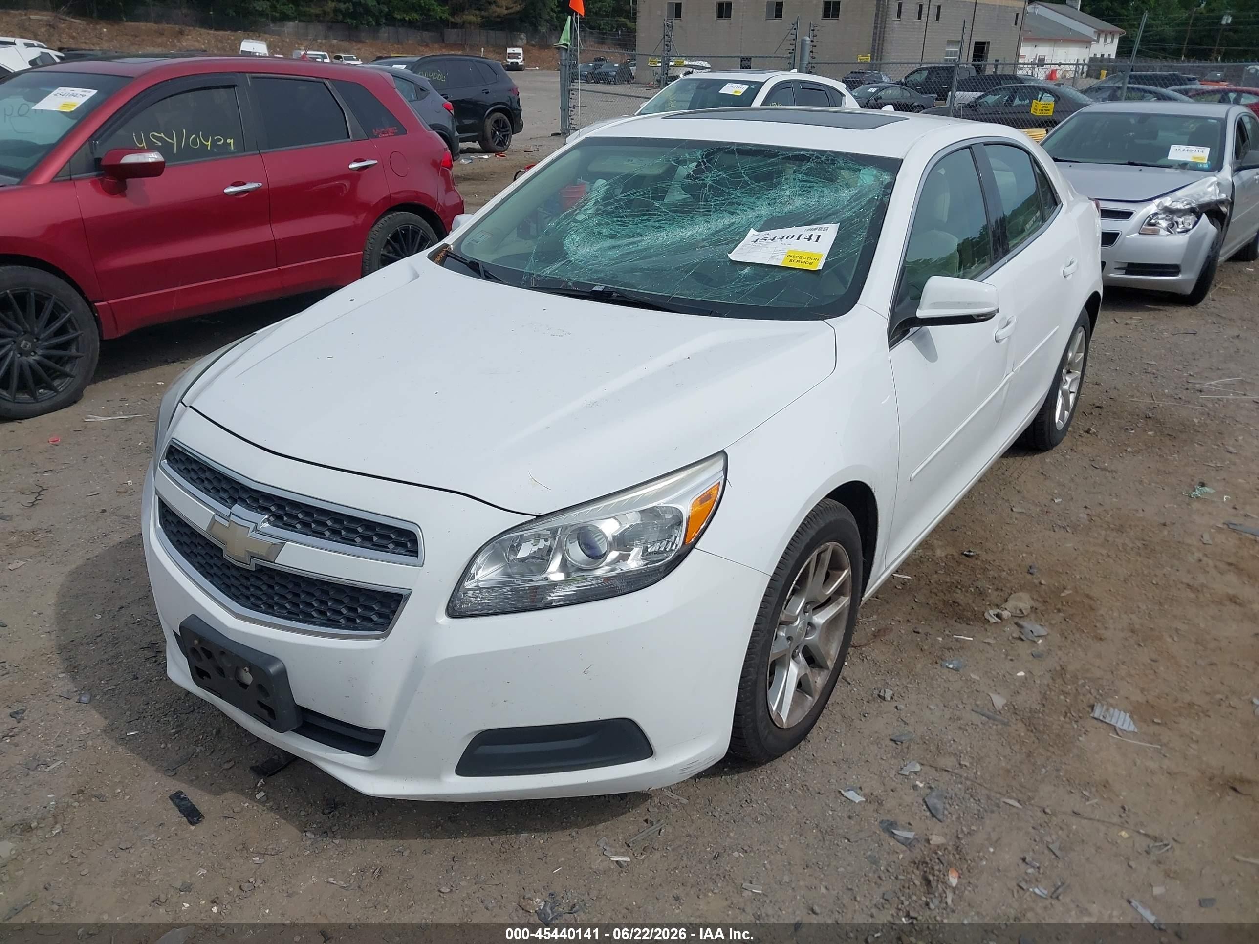 2013 Chevrolet Malibu 1lt White vin: 1G11C5SA3DF243294