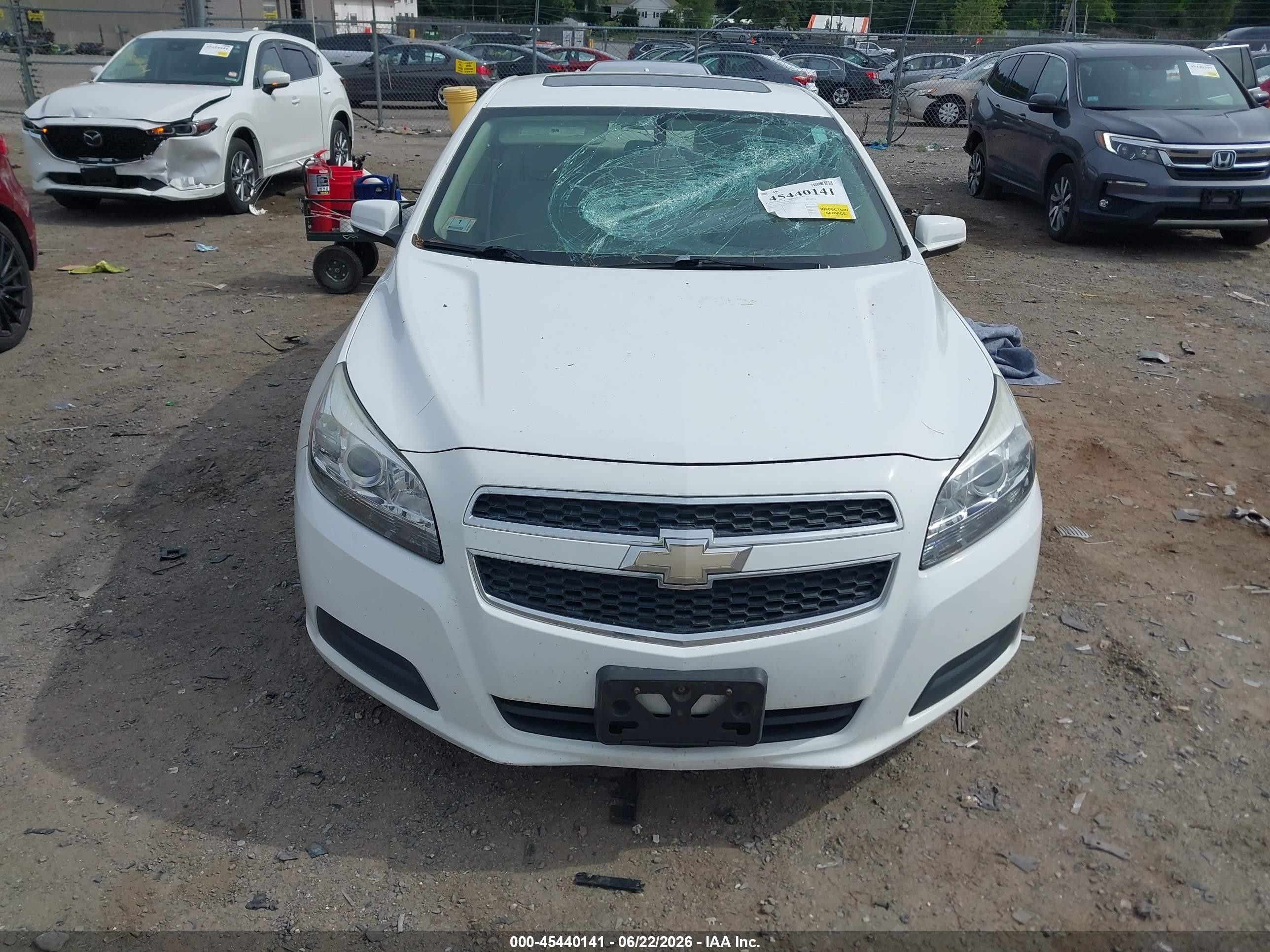 2013 Chevrolet Malibu 1lt White vin: 1G11C5SA3DF243294