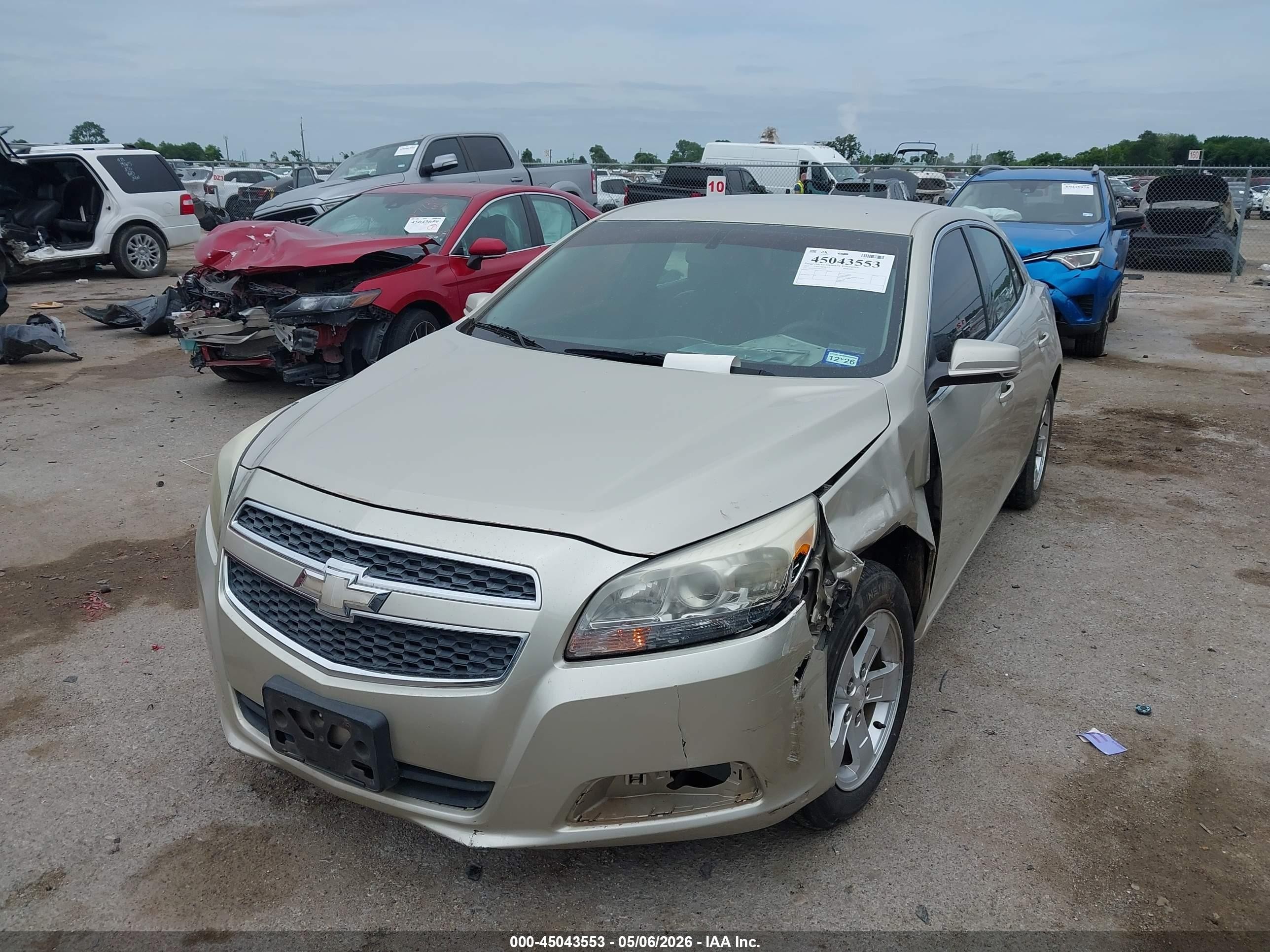 2013 Chevrolet Malibu 1lt Желто-коричневый vin: 1G11C5SA3DF248205