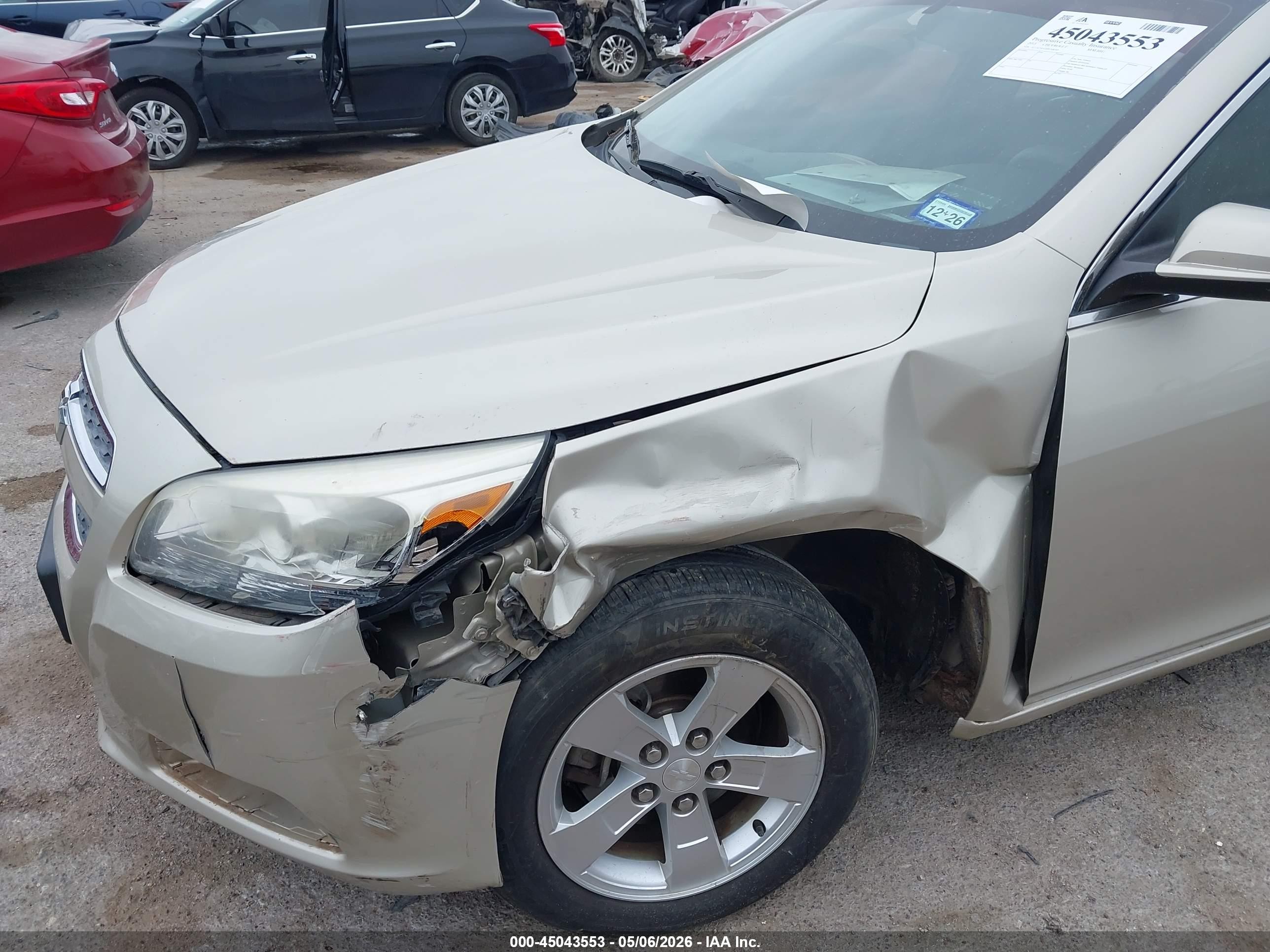 2013 Chevrolet Malibu 1lt Желто-коричневый vin: 1G11C5SA3DF248205