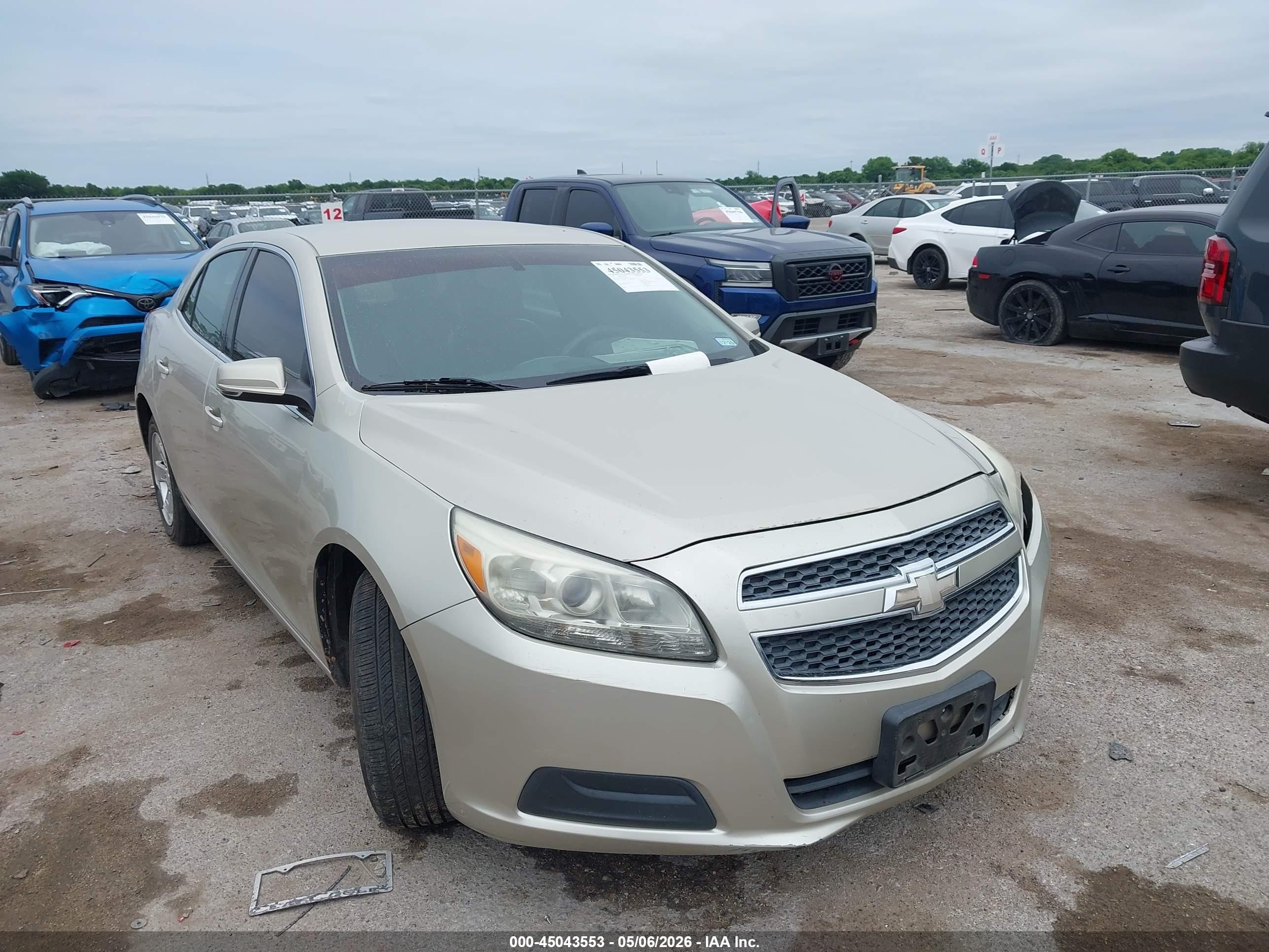 2013 Chevrolet Malibu 1lt Желто-коричневый vin: 1G11C5SA3DF248205