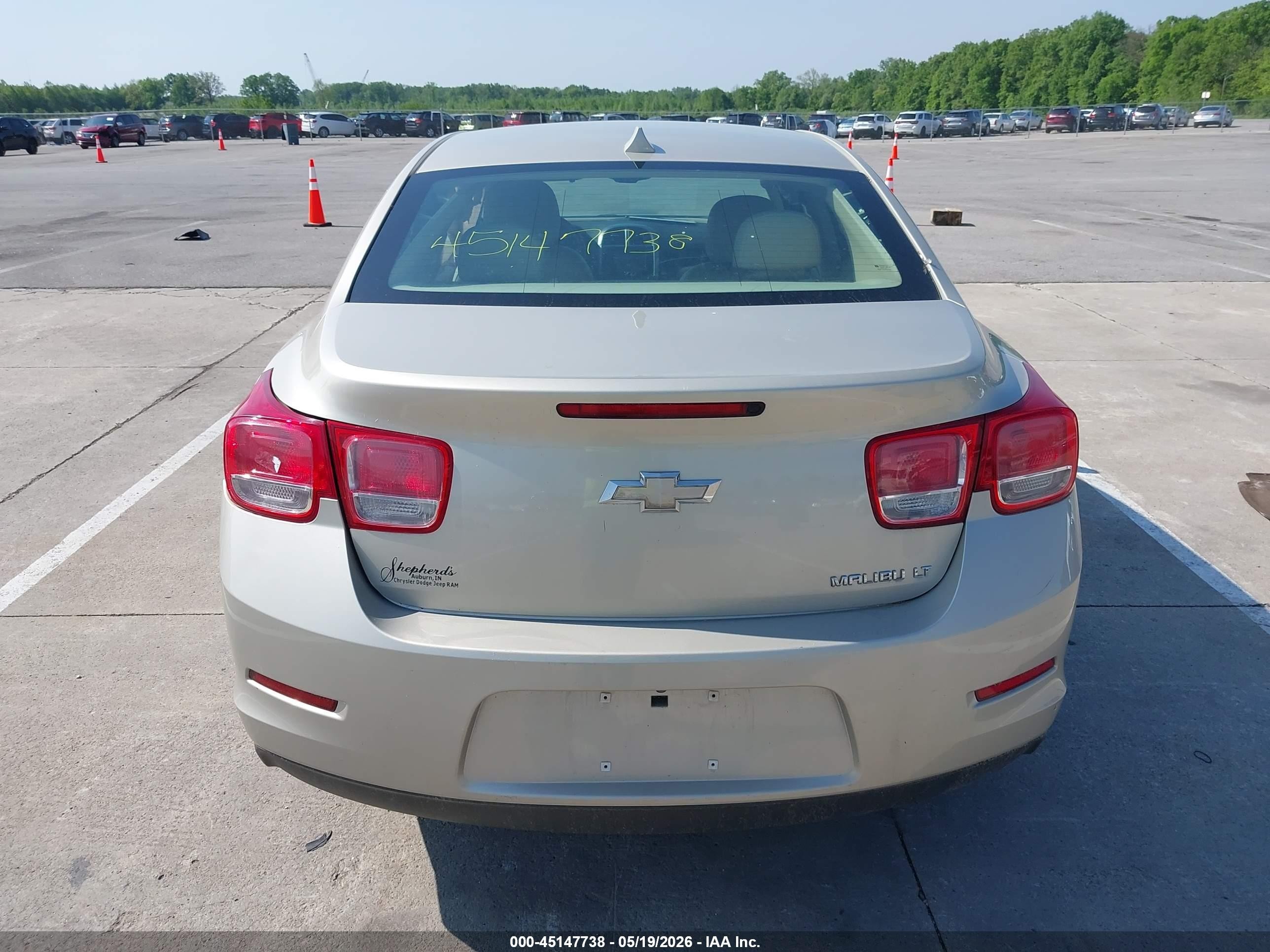 2013 Chevrolet Malibu 1lt Желто-коричневый vin: 1G11C5SA3DF269667