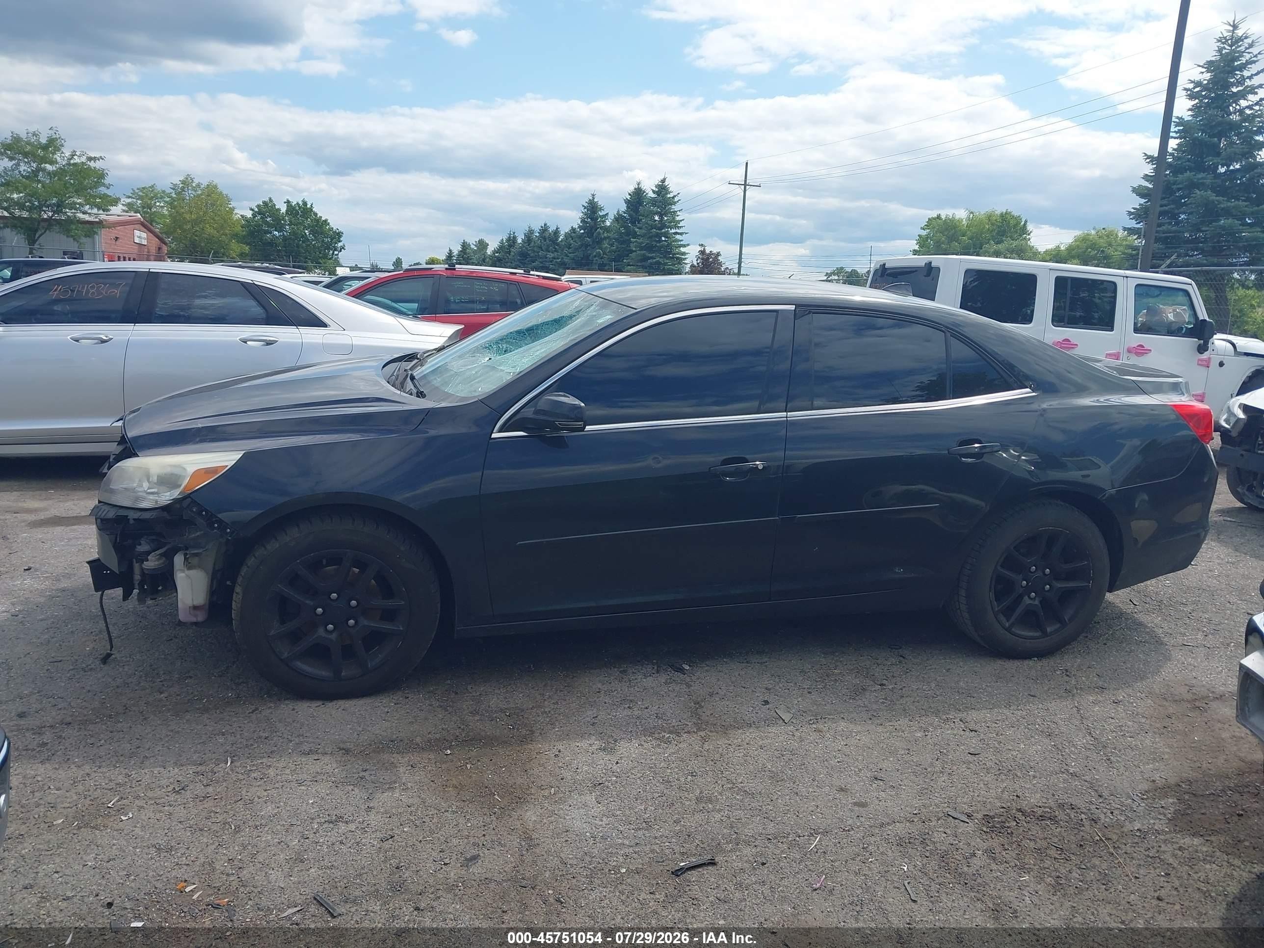 2013 Chevrolet Malibu 1lt Black vin: 1G11C5SA3DF351057