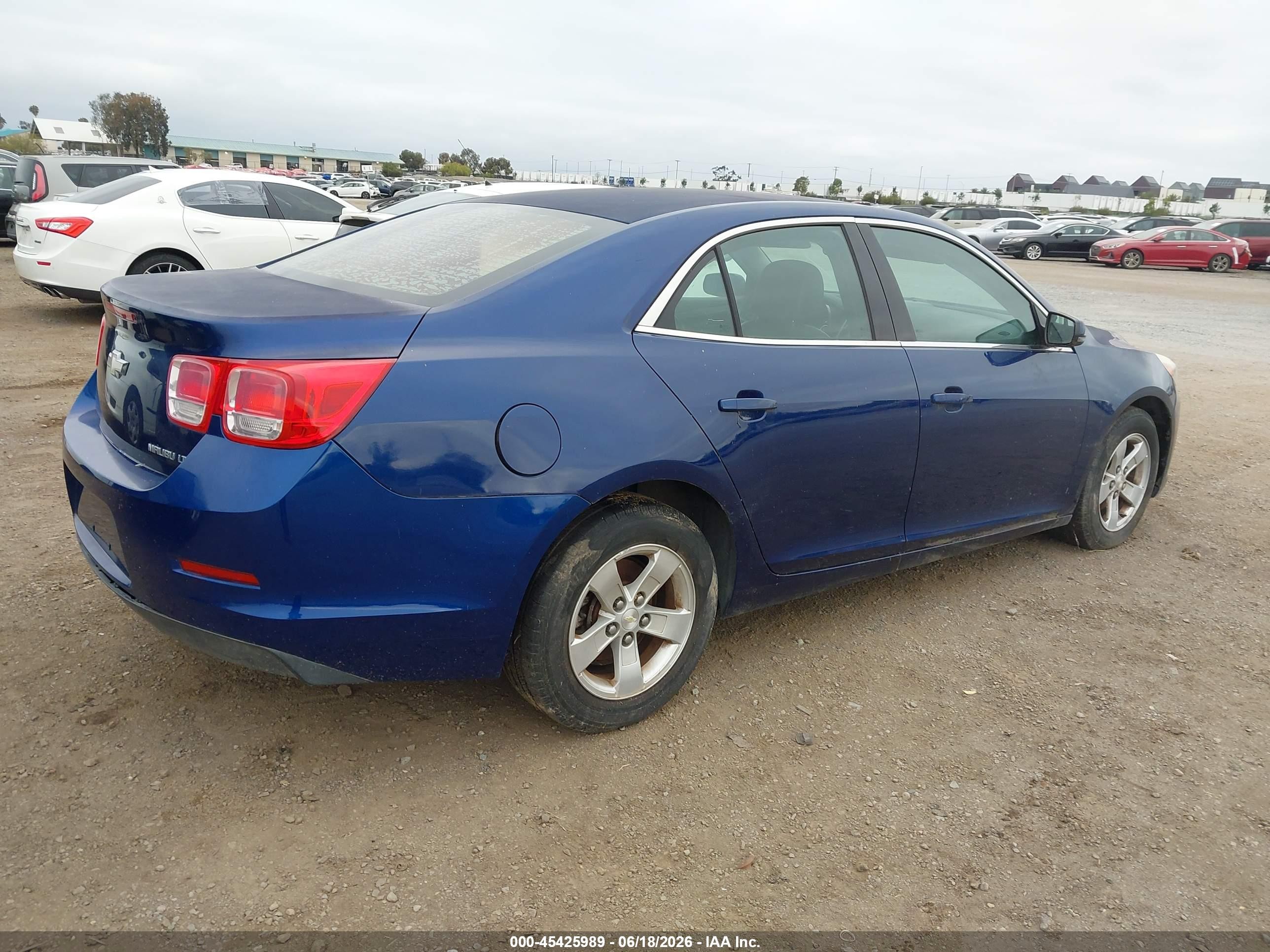 2013 Chevrolet Malibu 1lt Blue vin: 1G11C5SA3DU147497