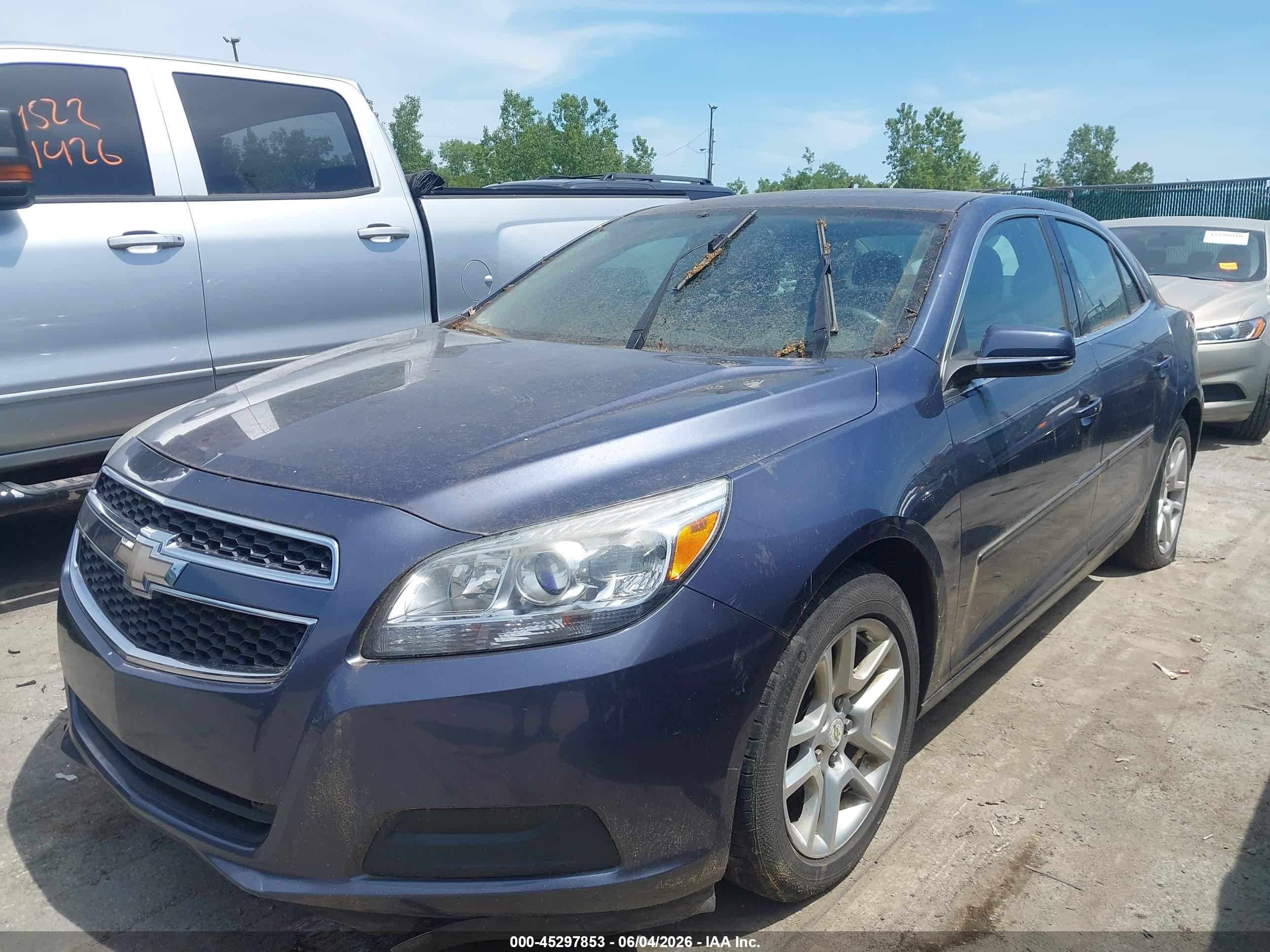 2013 Chevrolet Malibu 1lt Серый vin: 1G11C5SA5DF327827