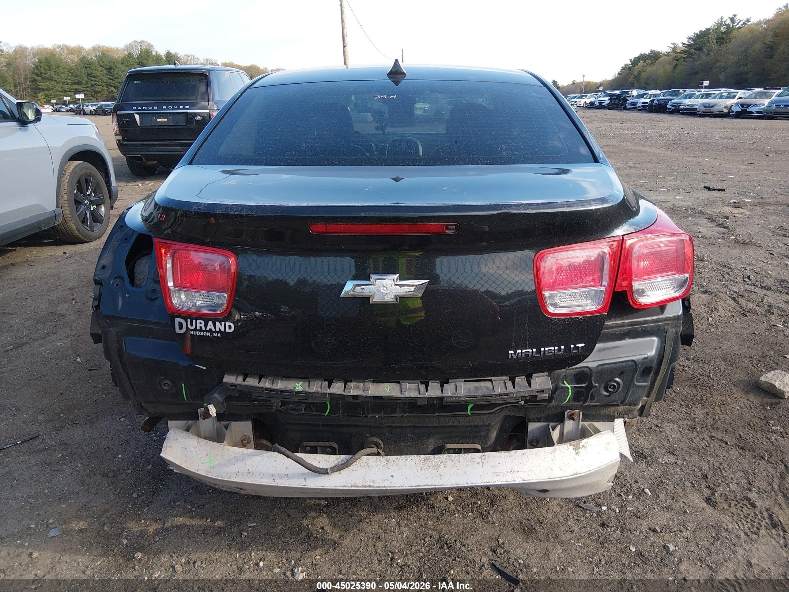 2013 Chevrolet Malibu 1lt Черный vin: 1G11C5SA6DF313418