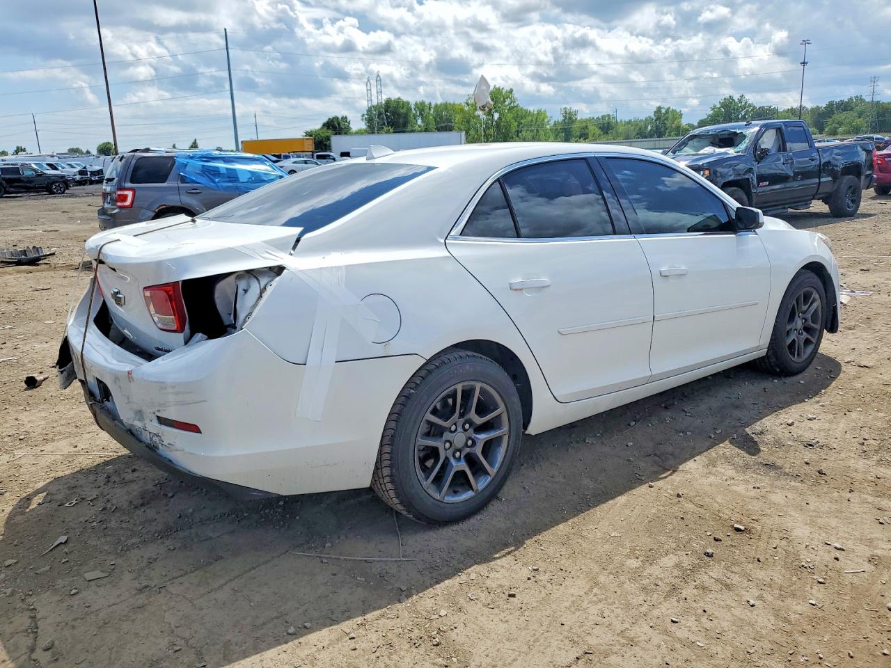 2013 Chevrolet Malibu 1lt White vin: 1G11C5SA6DF327965