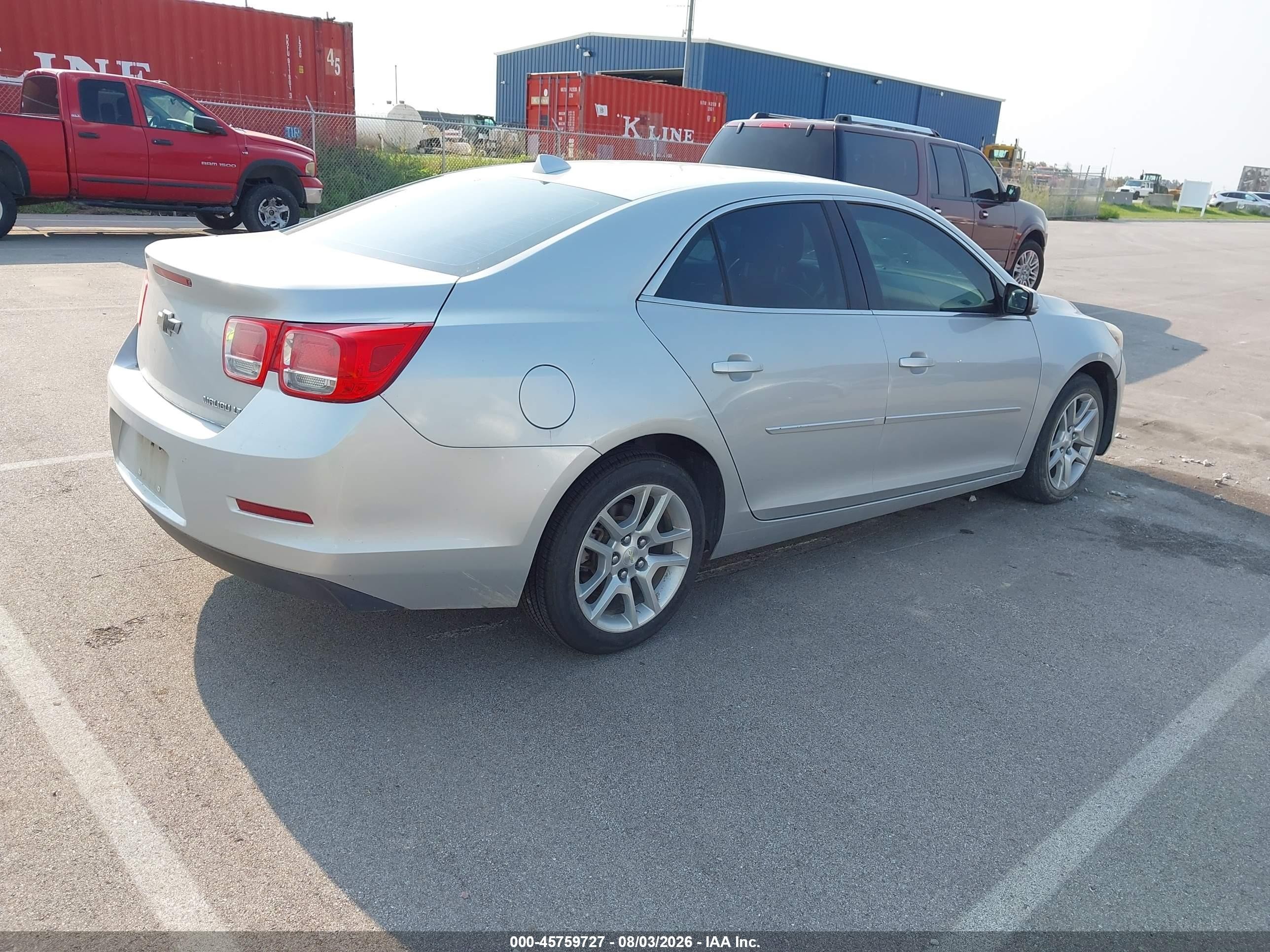 2013 Chevrolet Malibu 1lt Silver vin: 1G11C5SA6DF343373