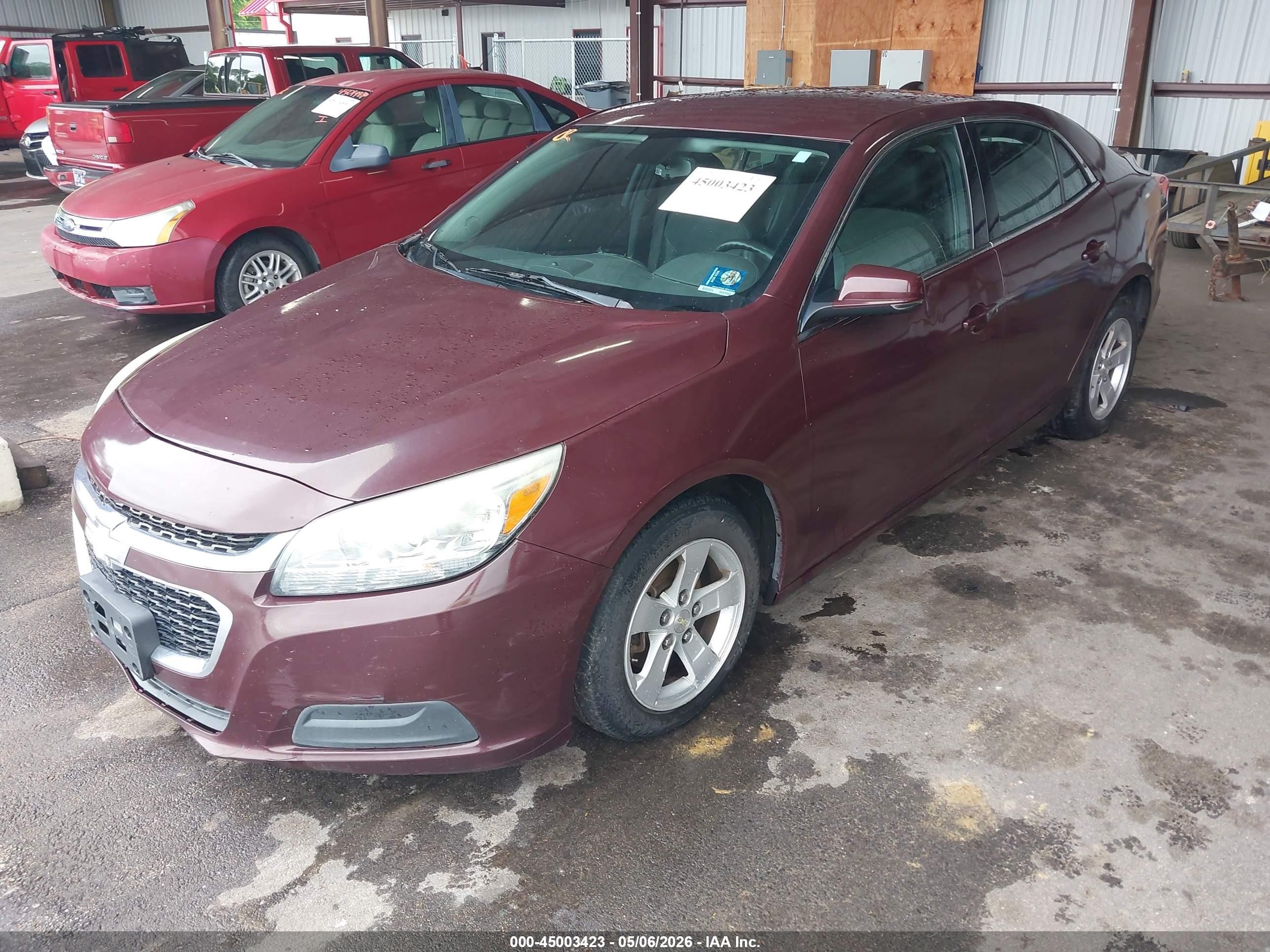 2016 Chevrolet Malibu Limited Lt Burgundy vin: 1G11C5SA6GF135546