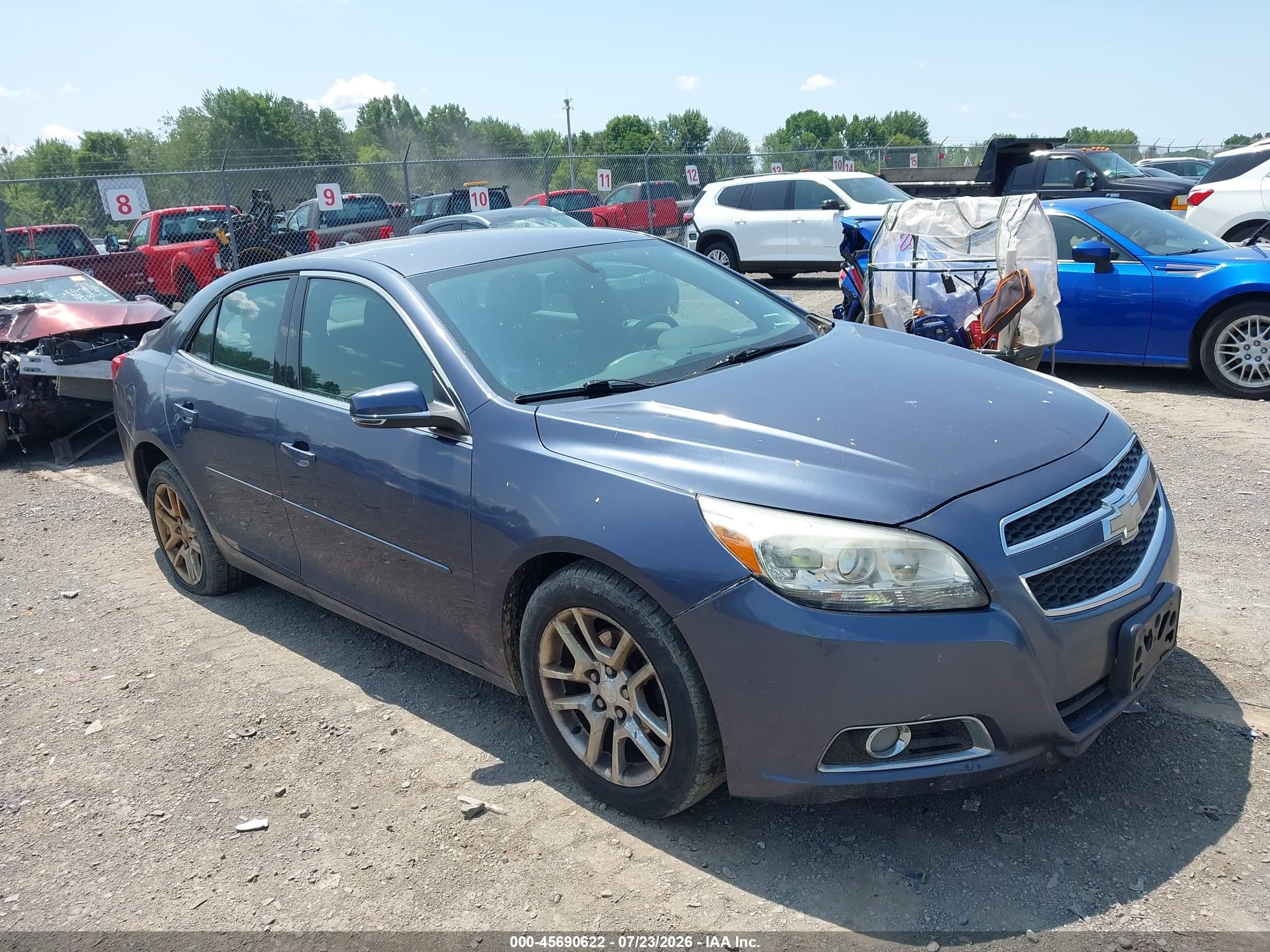 2013 Chevrolet Malibu 1lt Blue vin: 1G11C5SA7DF170012