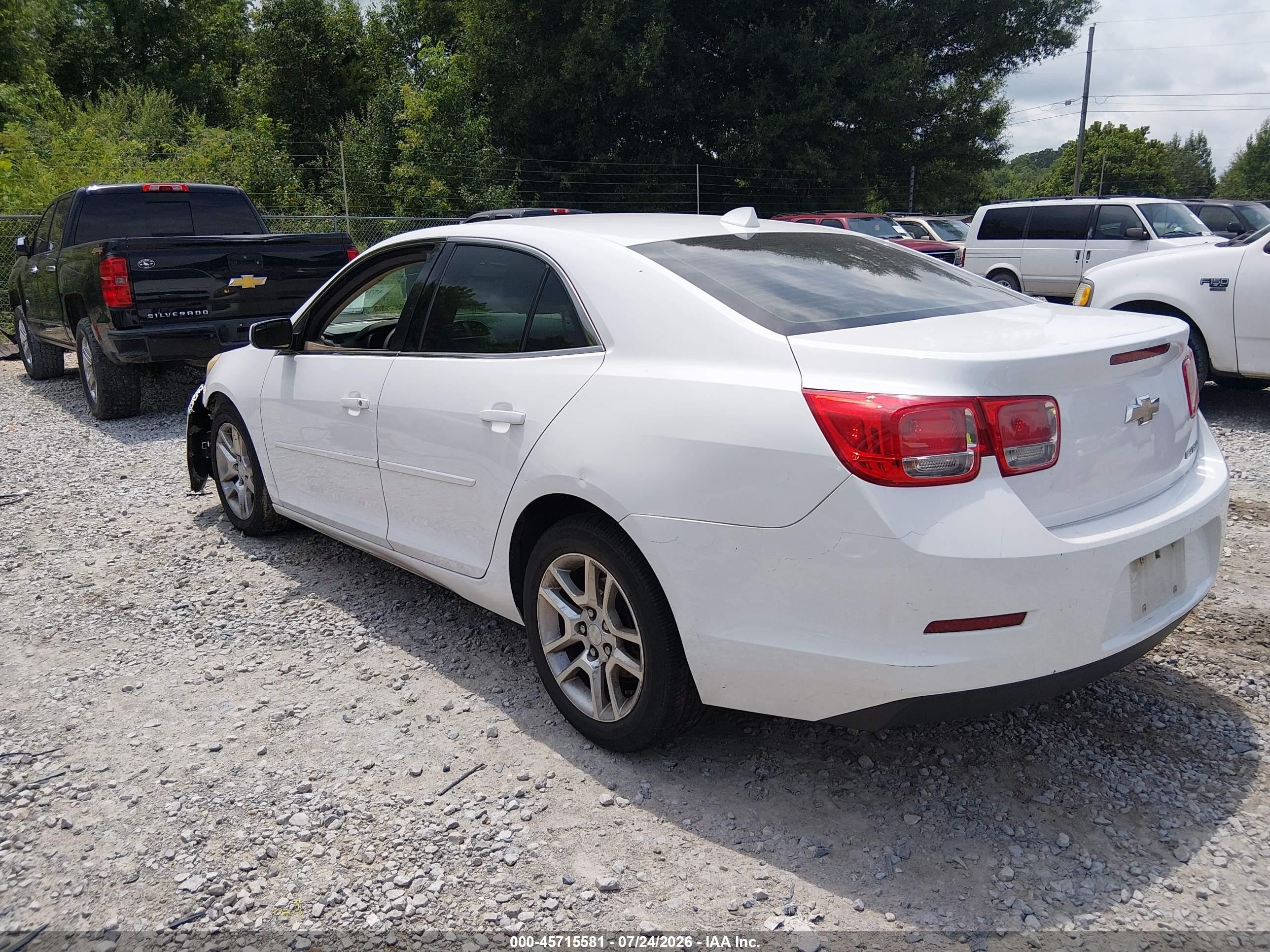 2013 Chevrolet Malibu 1lt White vin: 1G11C5SA7DF173637