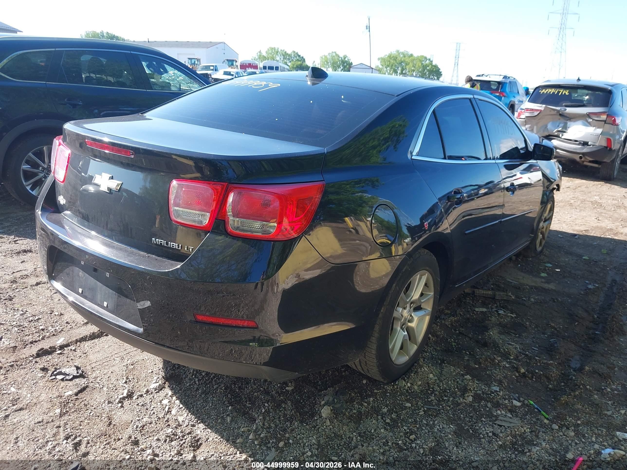 2013 Chevrolet Malibu 1lt Черный vin: 1G11C5SA7DF208659