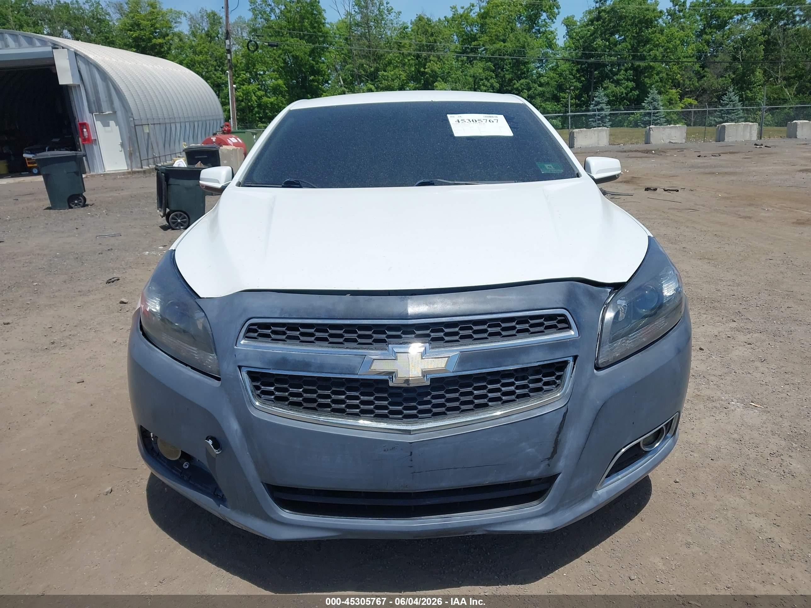 2013 Chevrolet Malibu 1lt White vin: 1G11C5SA7DF318112