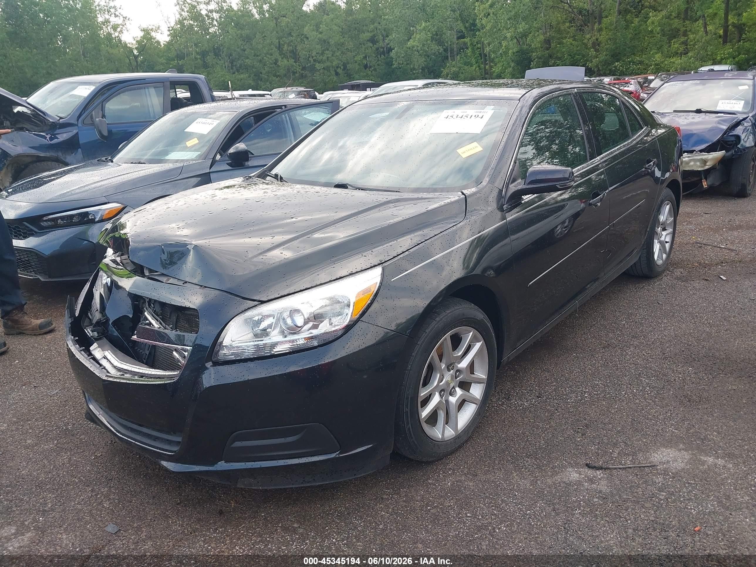 2013 Chevrolet Malibu 1lt Черный vin: 1G11C5SA7DF319020