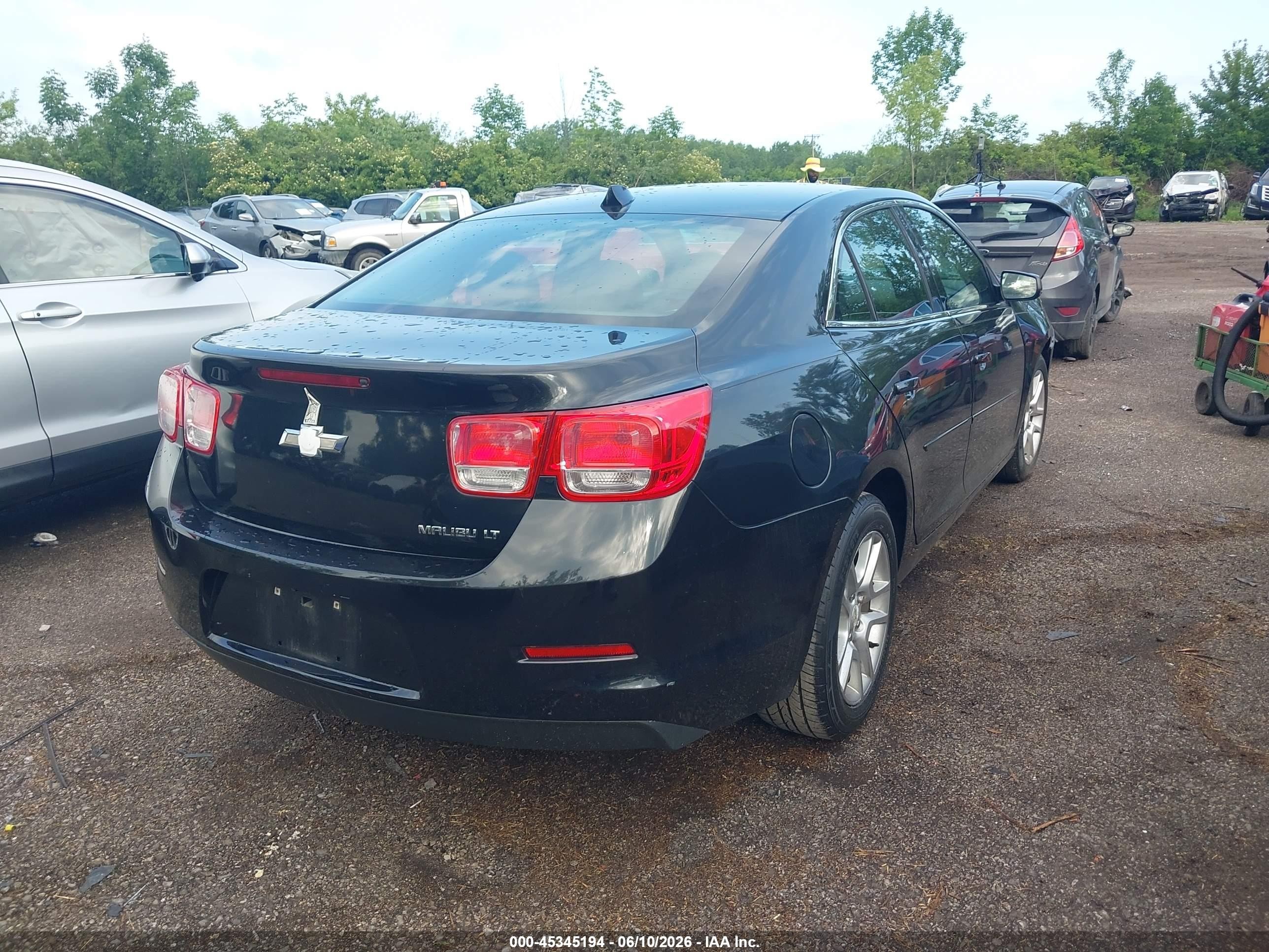 2013 Chevrolet Malibu 1lt Черный vin: 1G11C5SA7DF319020