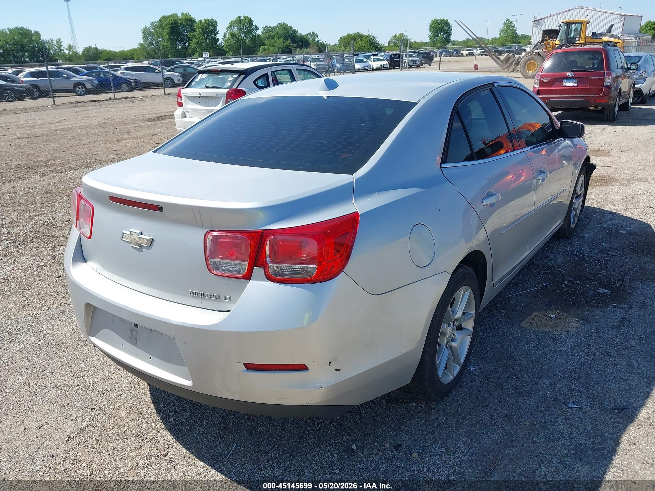 2013 Chevrolet Malibu 1lt Silver vin: 1G11C5SA7DF325531