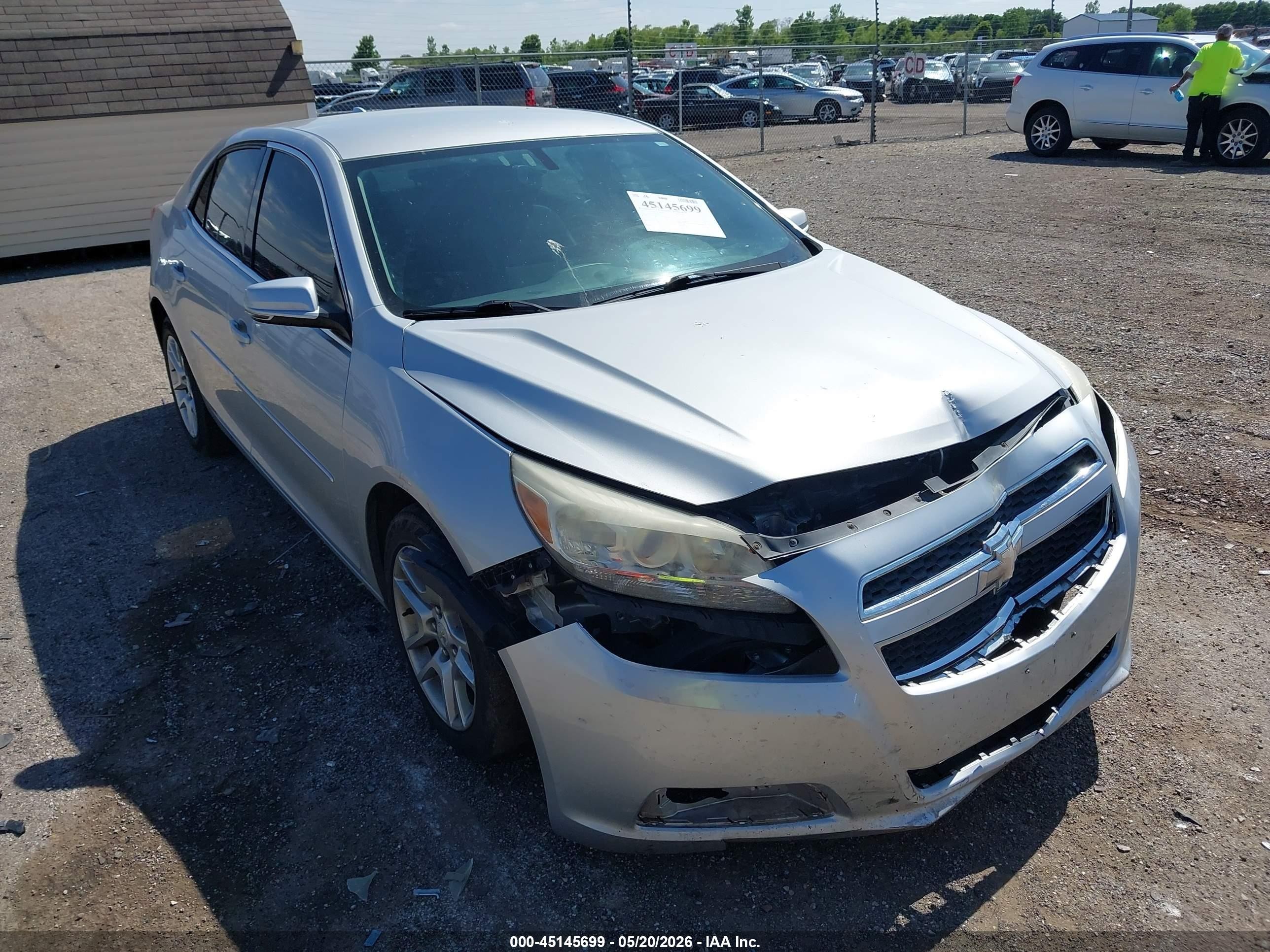2013 Chevrolet Malibu 1lt Silver vin: 1G11C5SA7DF325531
