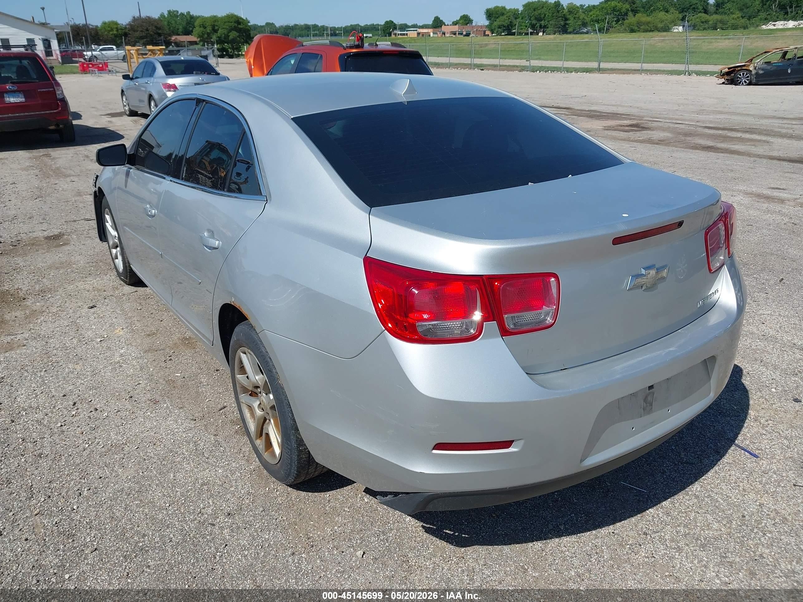 2013 Chevrolet Malibu 1lt Silver vin: 1G11C5SA7DF325531