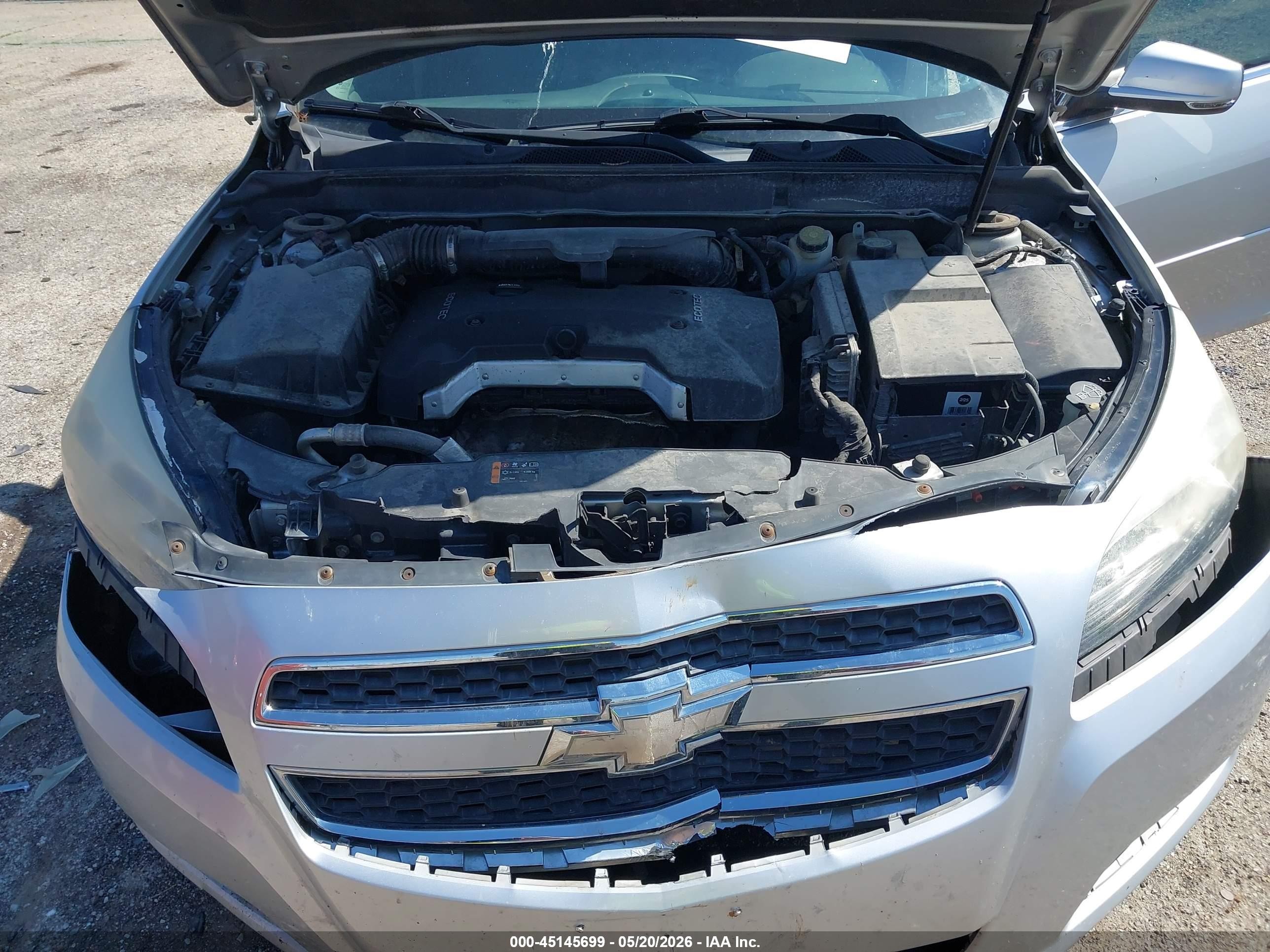 2013 Chevrolet Malibu 1lt Silver vin: 1G11C5SA7DF325531