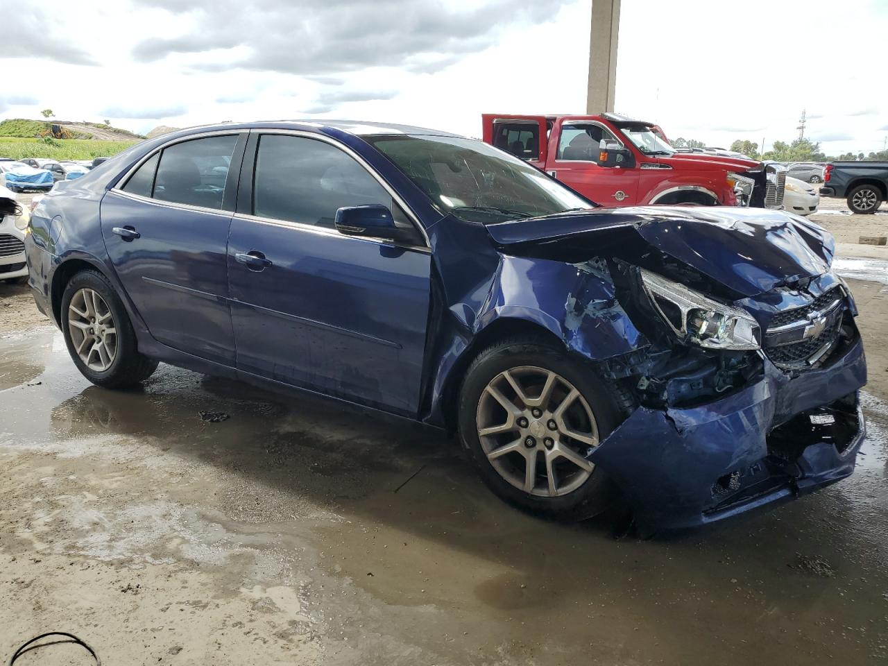 2013 Chevrolet Malibu 1lt Blue vin: 1G11C5SA7DU120397