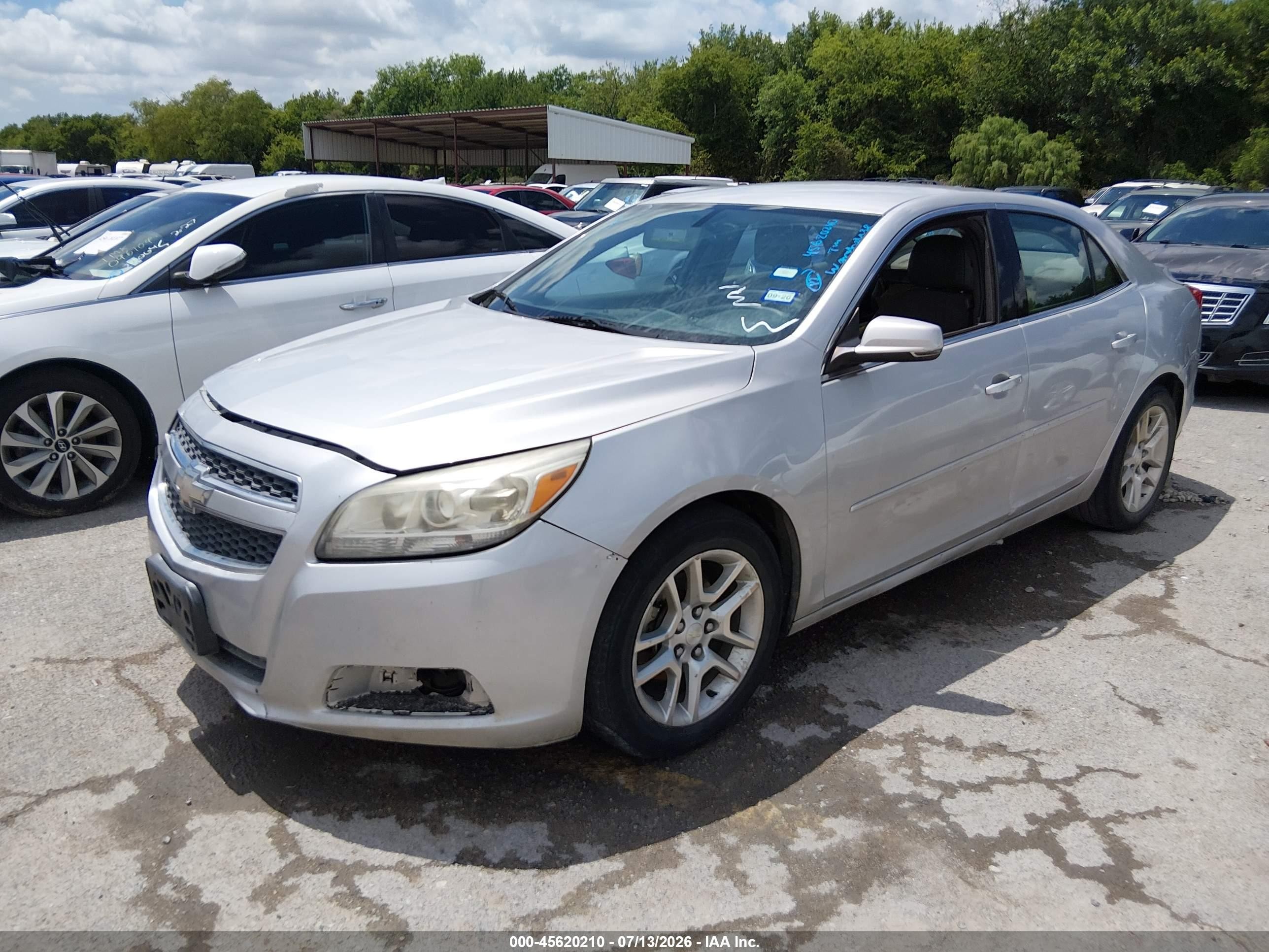 2013 Chevrolet Malibu 1lt Silver vin: 1G11C5SA8DF137861
