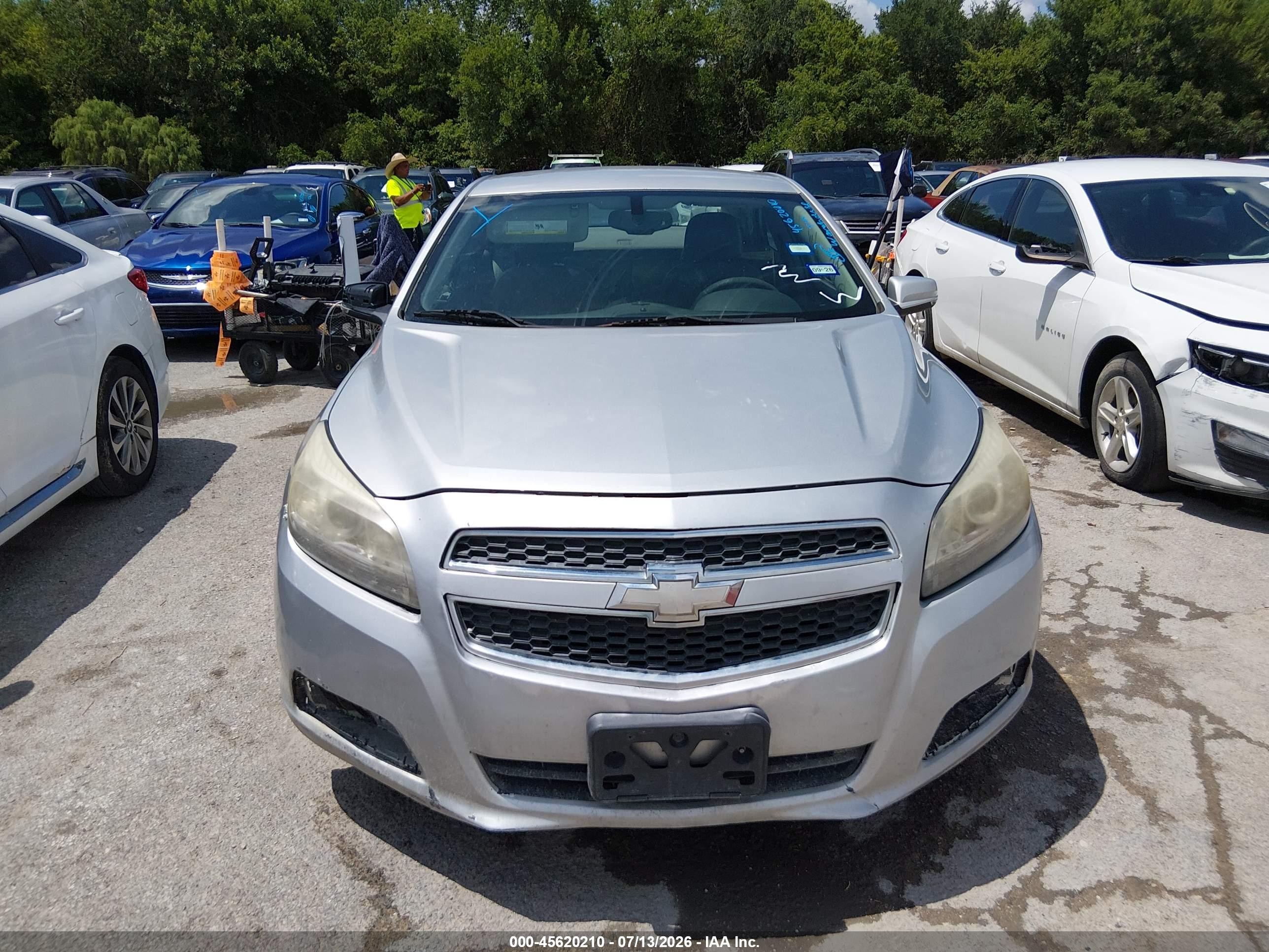 2013 Chevrolet Malibu 1lt Silver vin: 1G11C5SA8DF137861