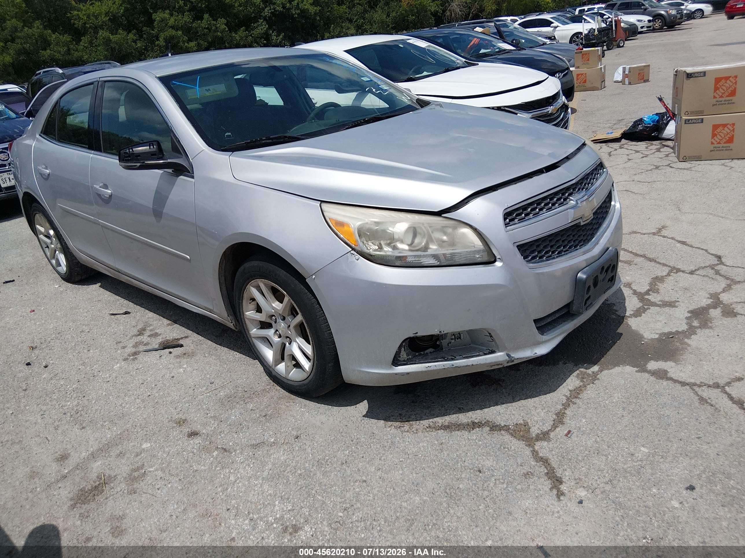 2013 Chevrolet Malibu 1lt Silver vin: 1G11C5SA8DF137861