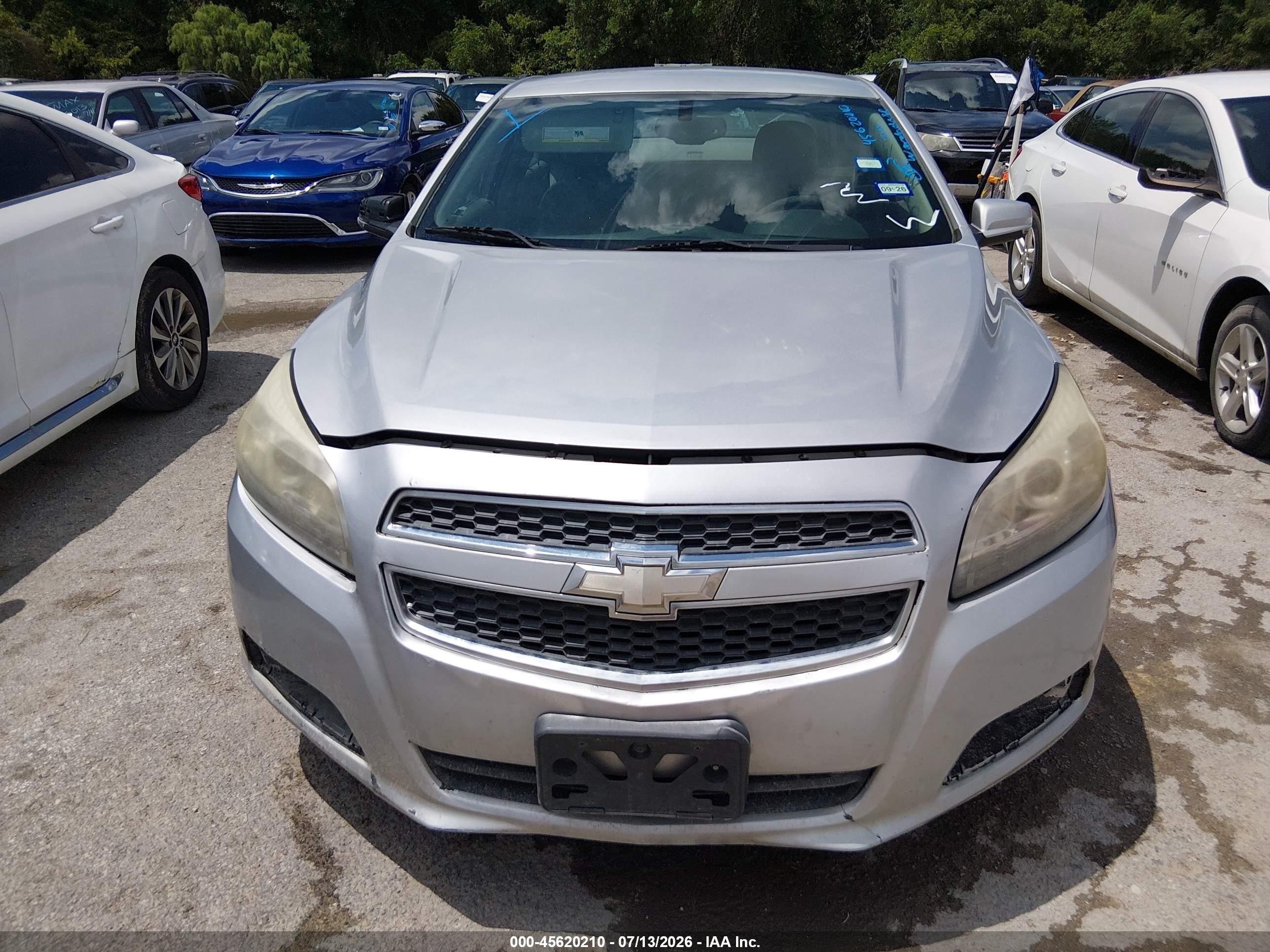 2013 Chevrolet Malibu 1lt Silver vin: 1G11C5SA8DF137861