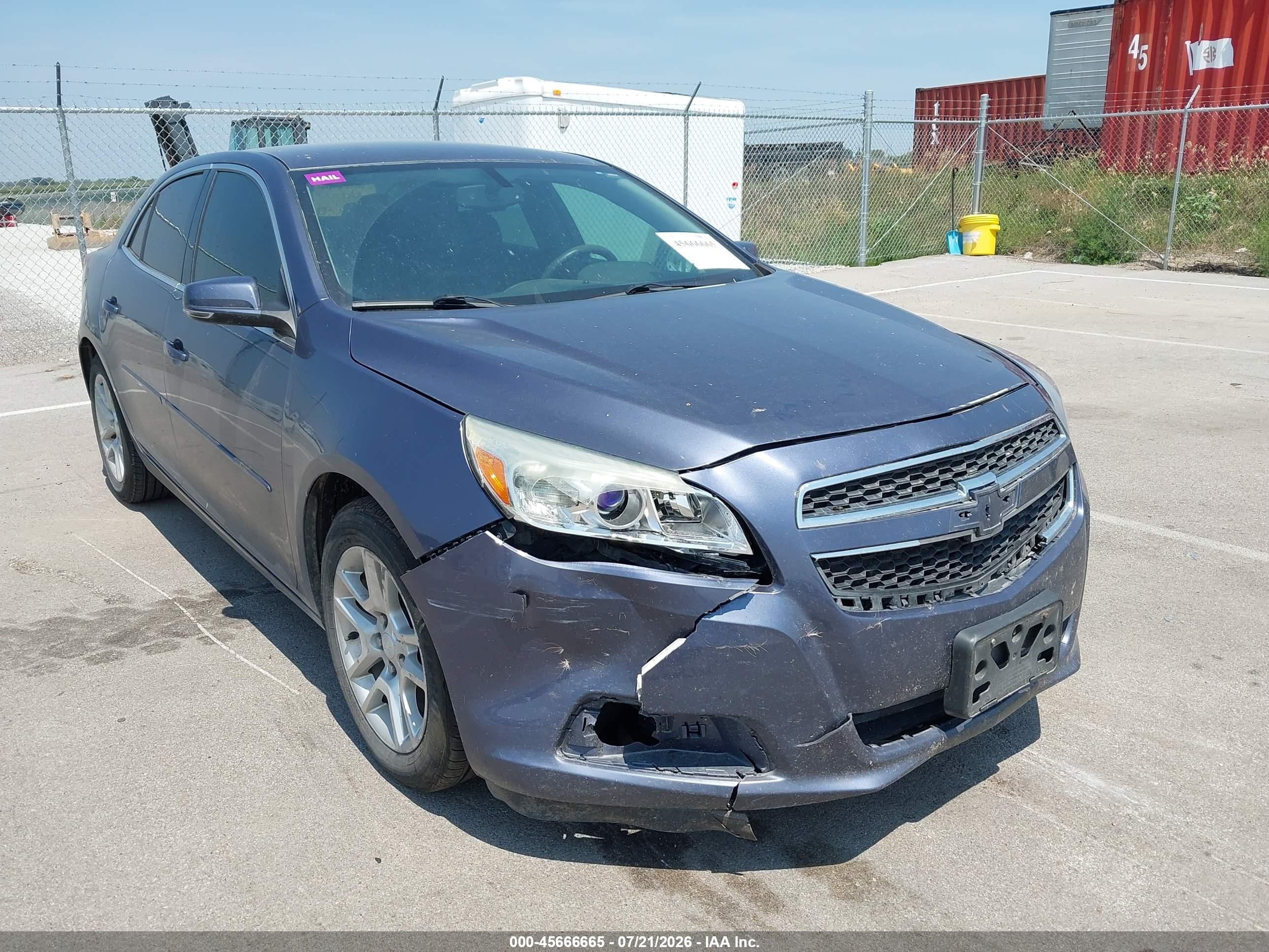 2013 Chevrolet Malibu 1lt Blue vin: 1G11C5SA8DF142395
