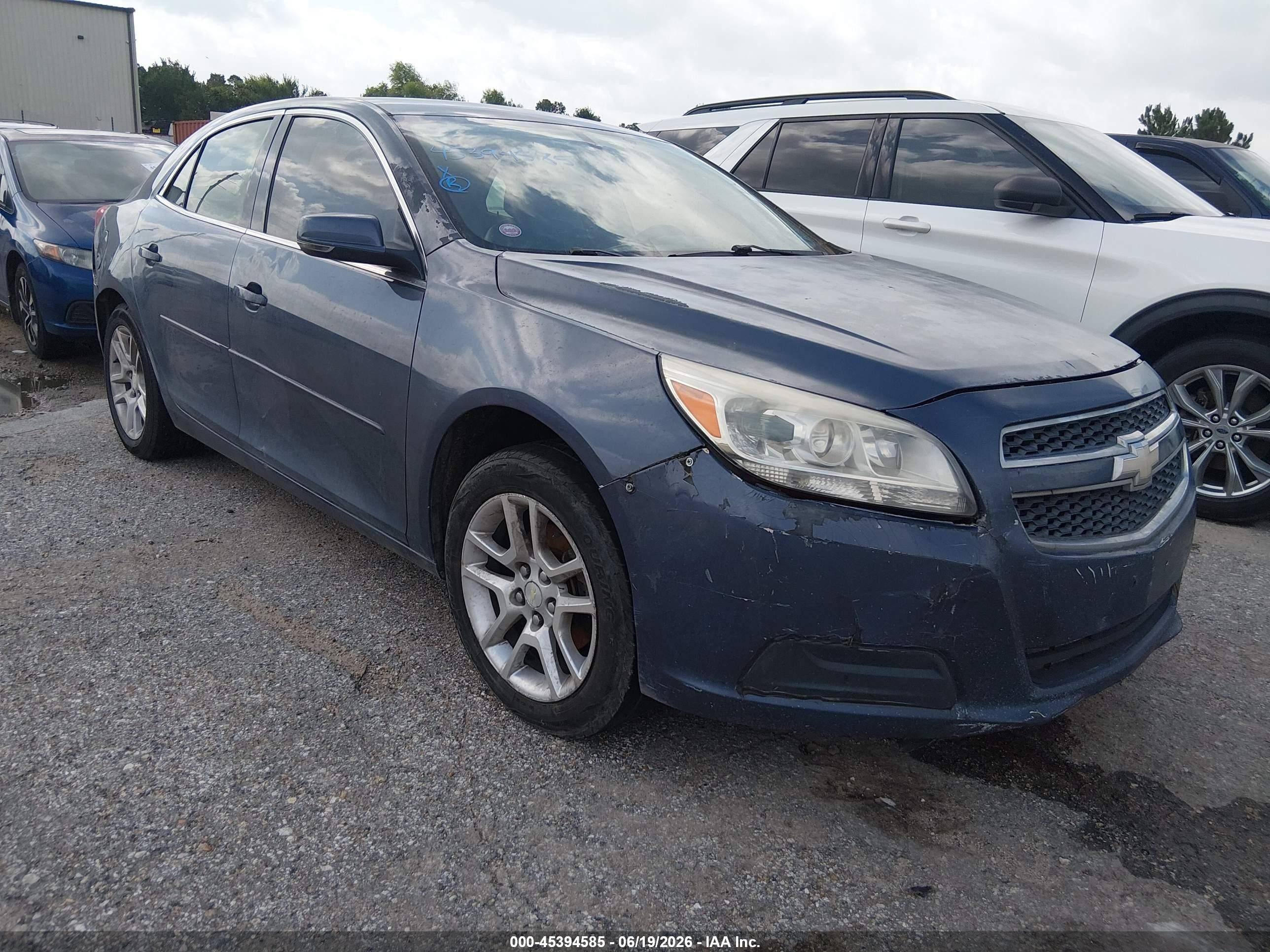 2013 Chevrolet Malibu 1lt Teal vin: 1G11C5SA8DF171332