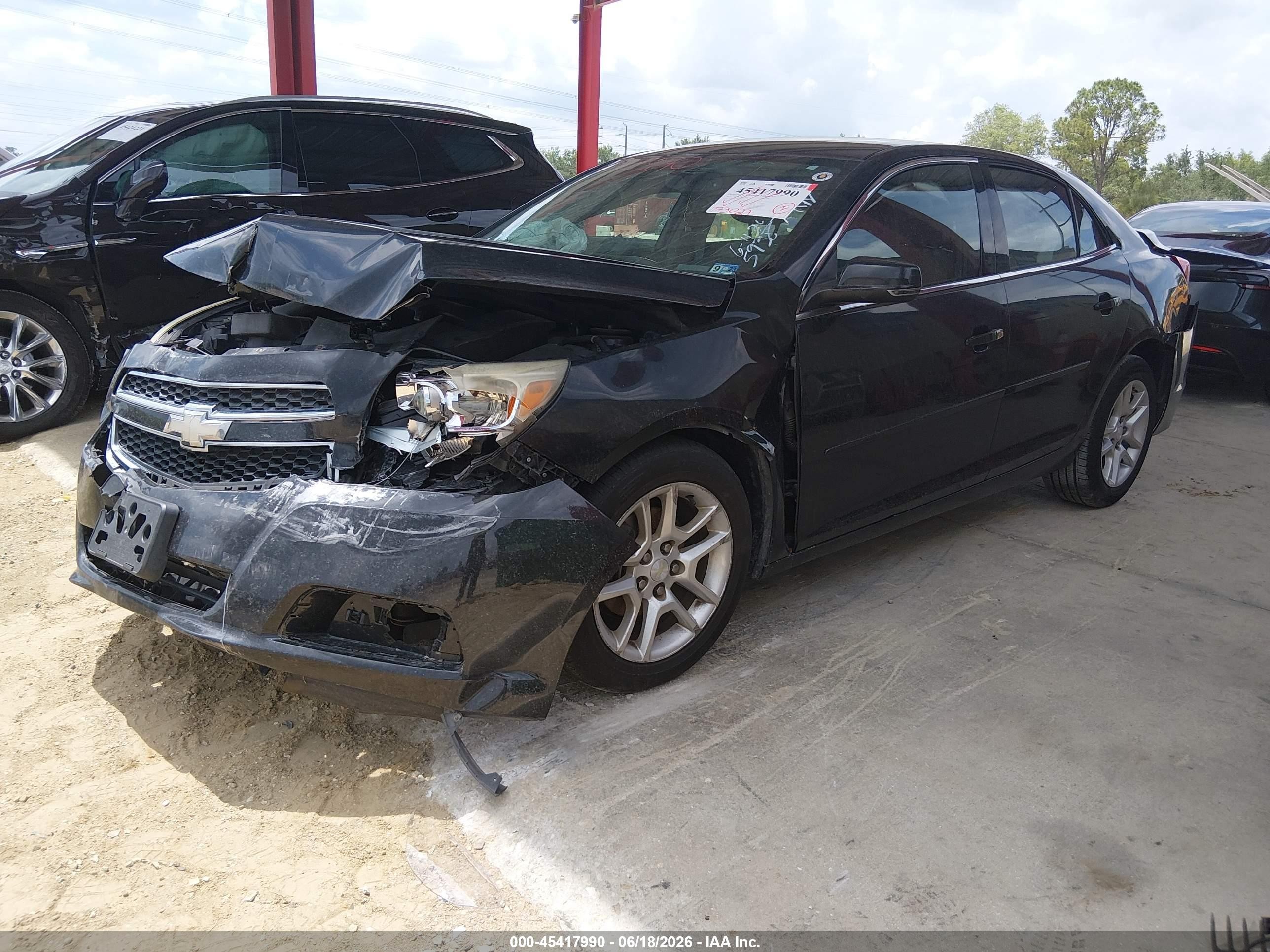 2013 Chevrolet Malibu 1lt Черный vin: 1G11C5SA8DF181813