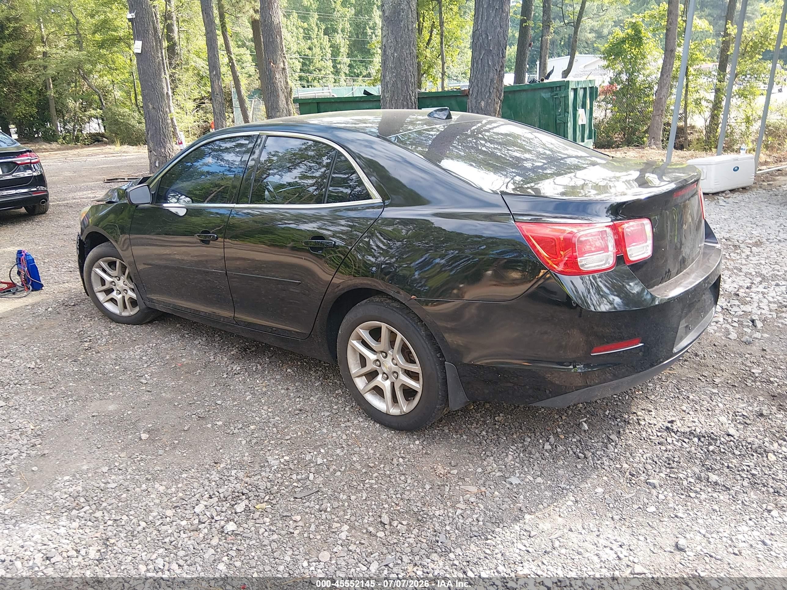 2013 Chevrolet Malibu 1lt Black vin: 1G11C5SA8DF342516