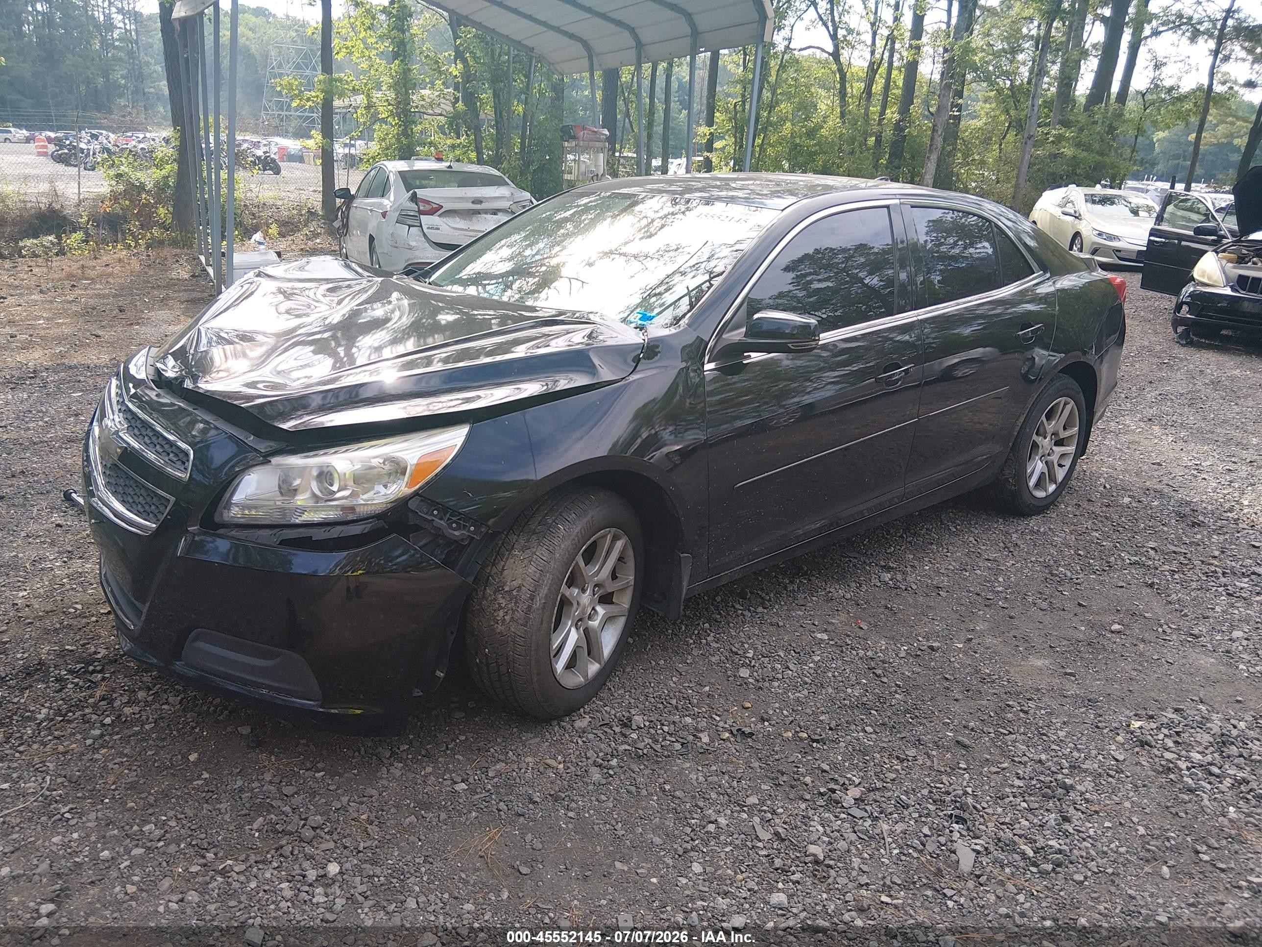 2013 Chevrolet Malibu 1lt Black vin: 1G11C5SA8DF342516