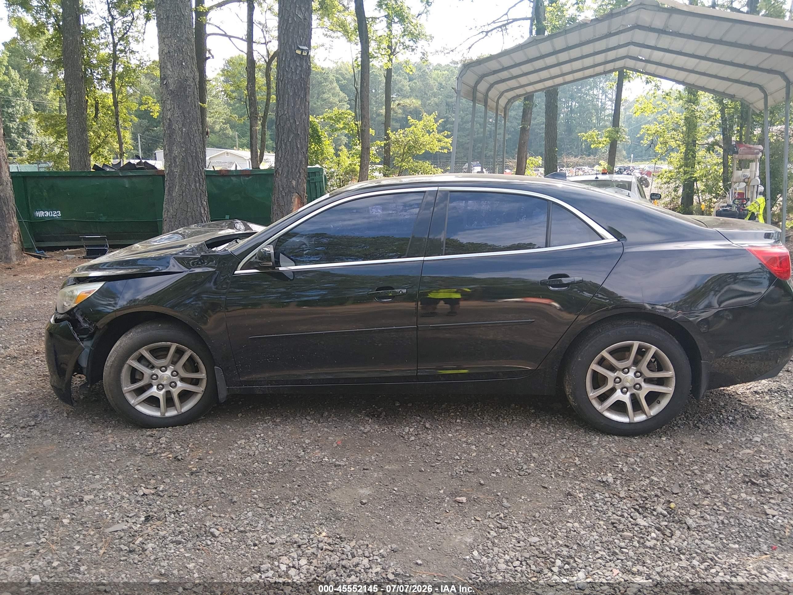 2013 Chevrolet Malibu 1lt Black vin: 1G11C5SA8DF342516