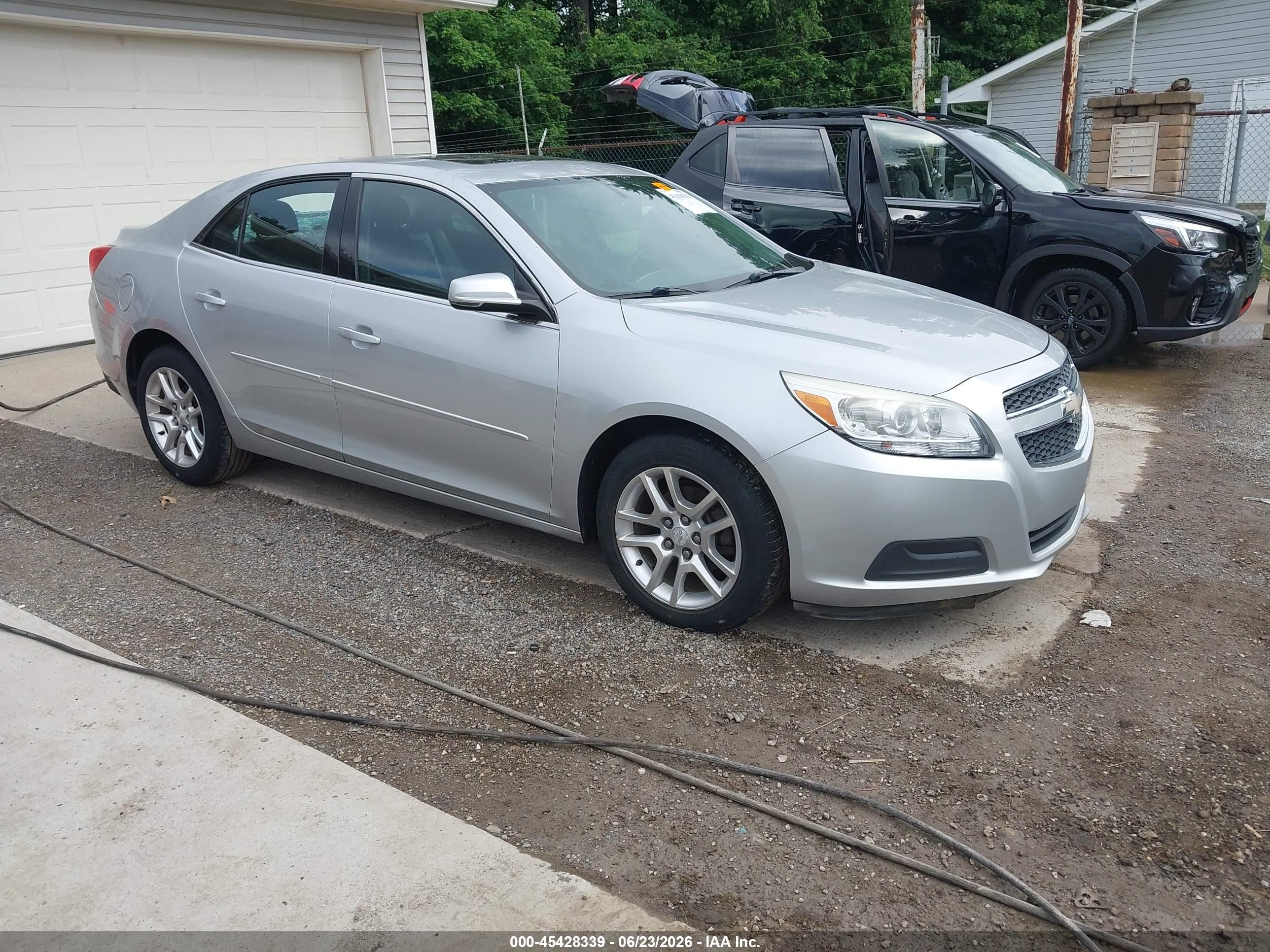 2013 Chevrolet Malibu 1lt Silver vin: 1G11C5SA8DF355010