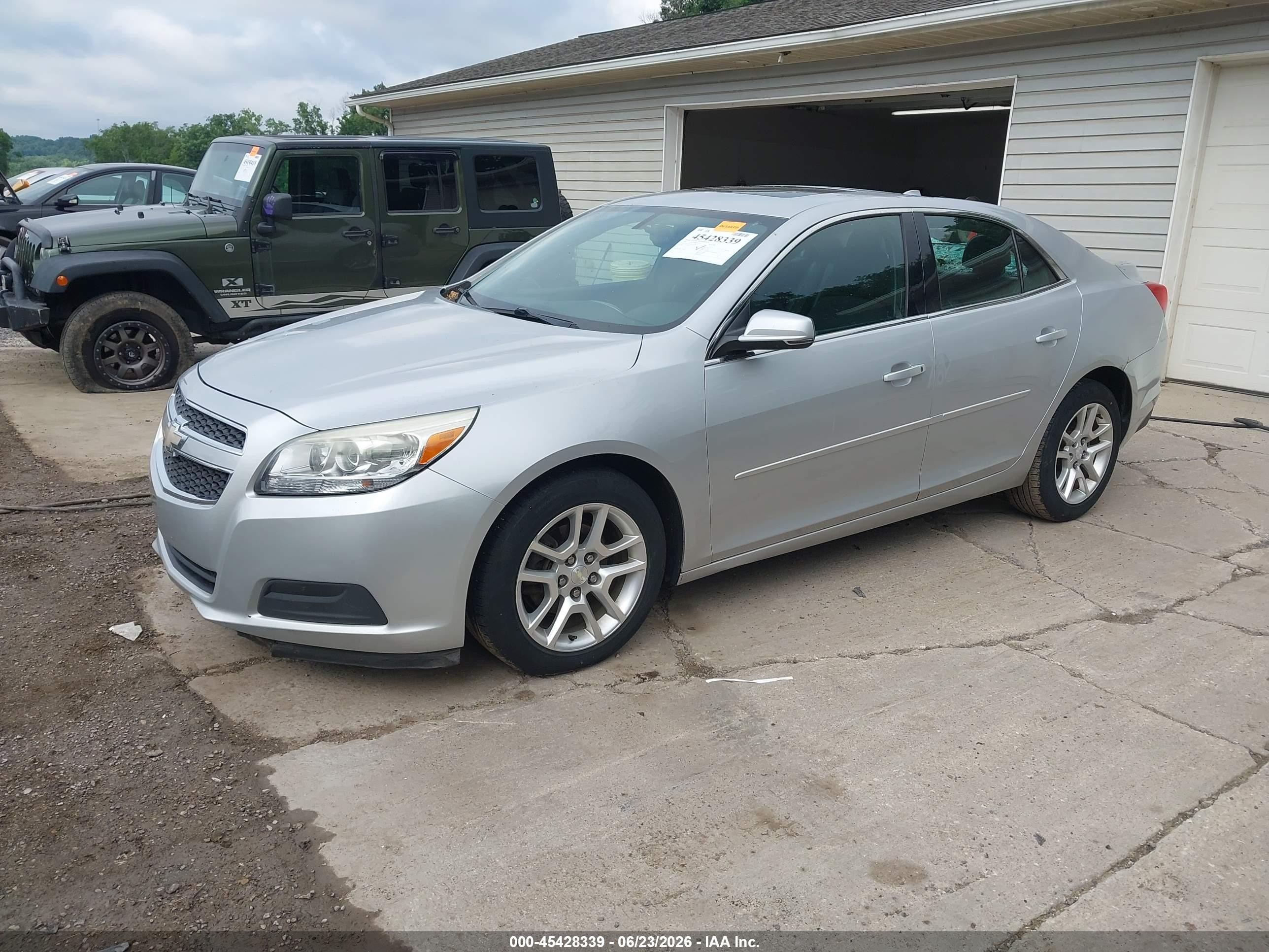 2013 Chevrolet Malibu 1lt Silver vin: 1G11C5SA8DF355010