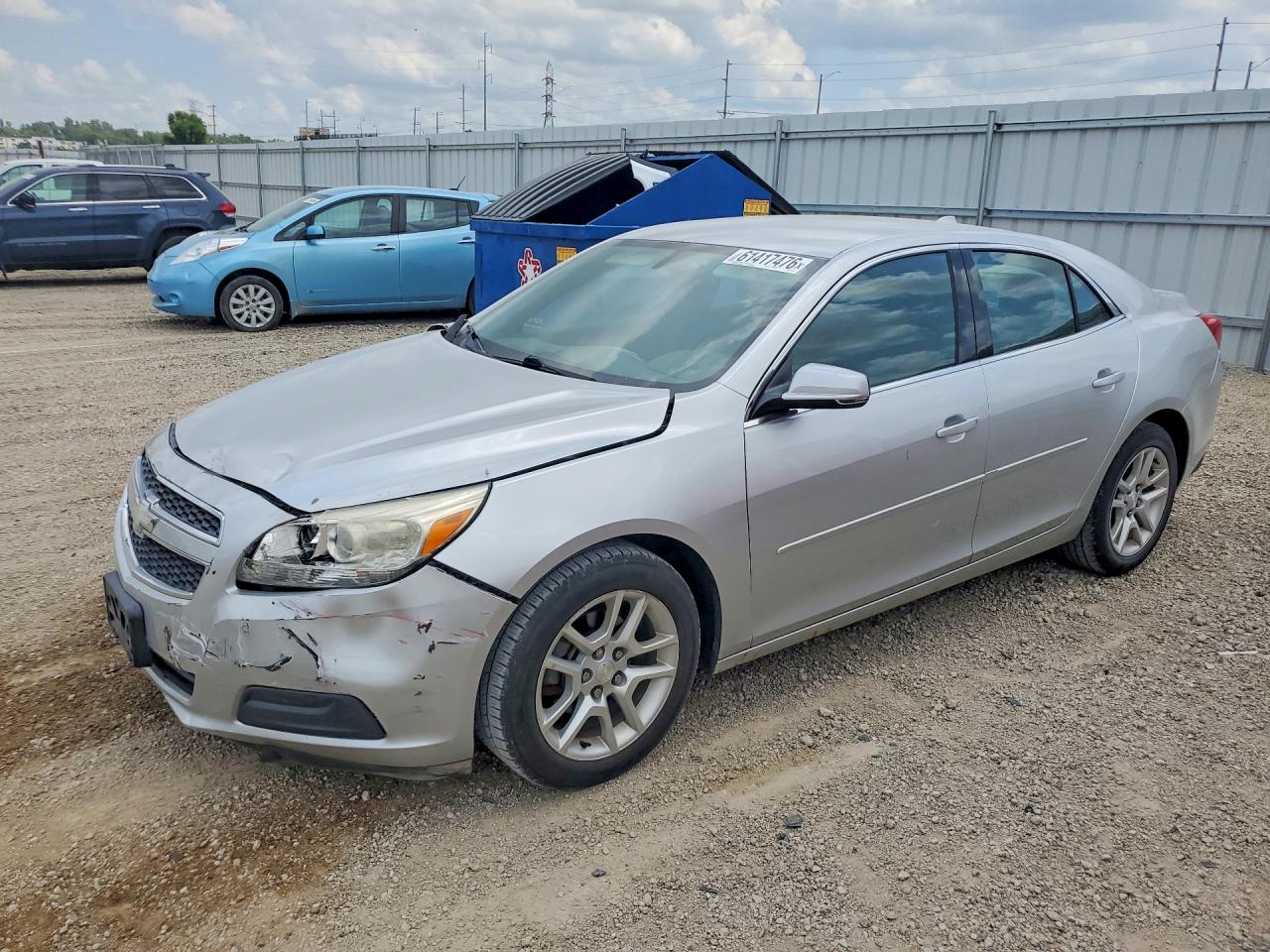 2013 Chevrolet Malibu 1lt Silver vin: 1G11C5SA8DU107528