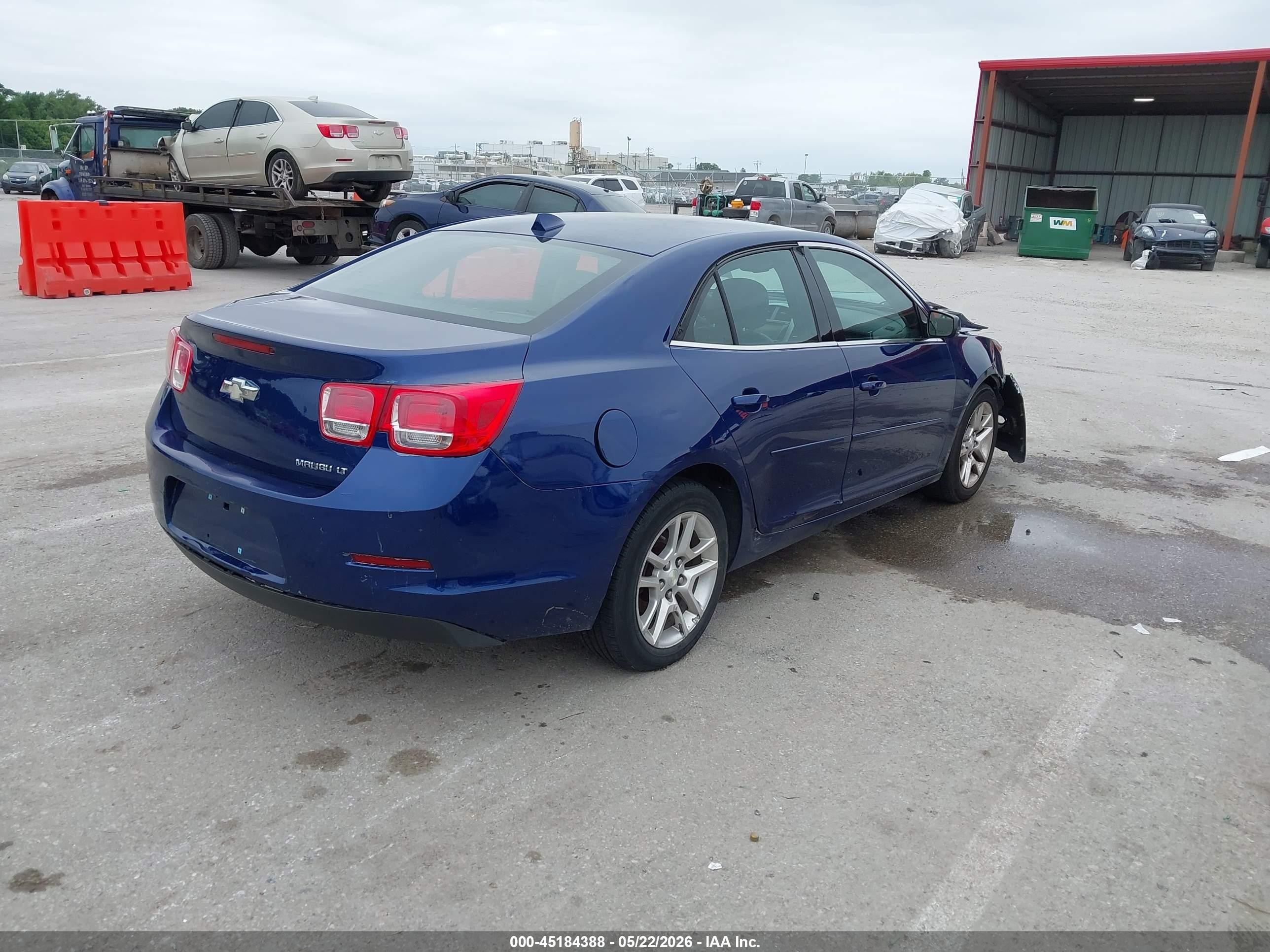 2013 Chevrolet Malibu 1lt Blue vin: 1G11C5SA8DU115614