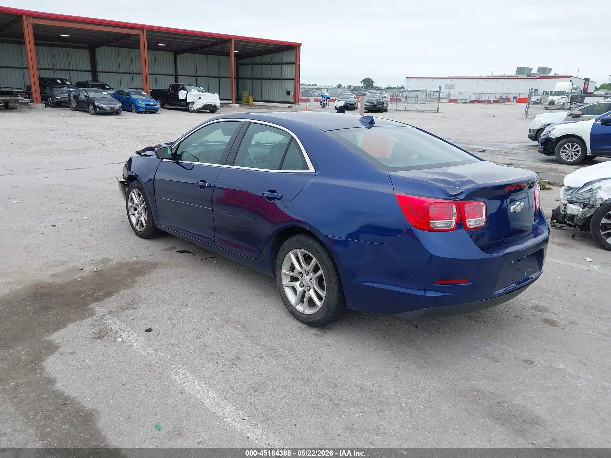 2013 Chevrolet Malibu 1lt Blue vin: 1G11C5SA8DU115614