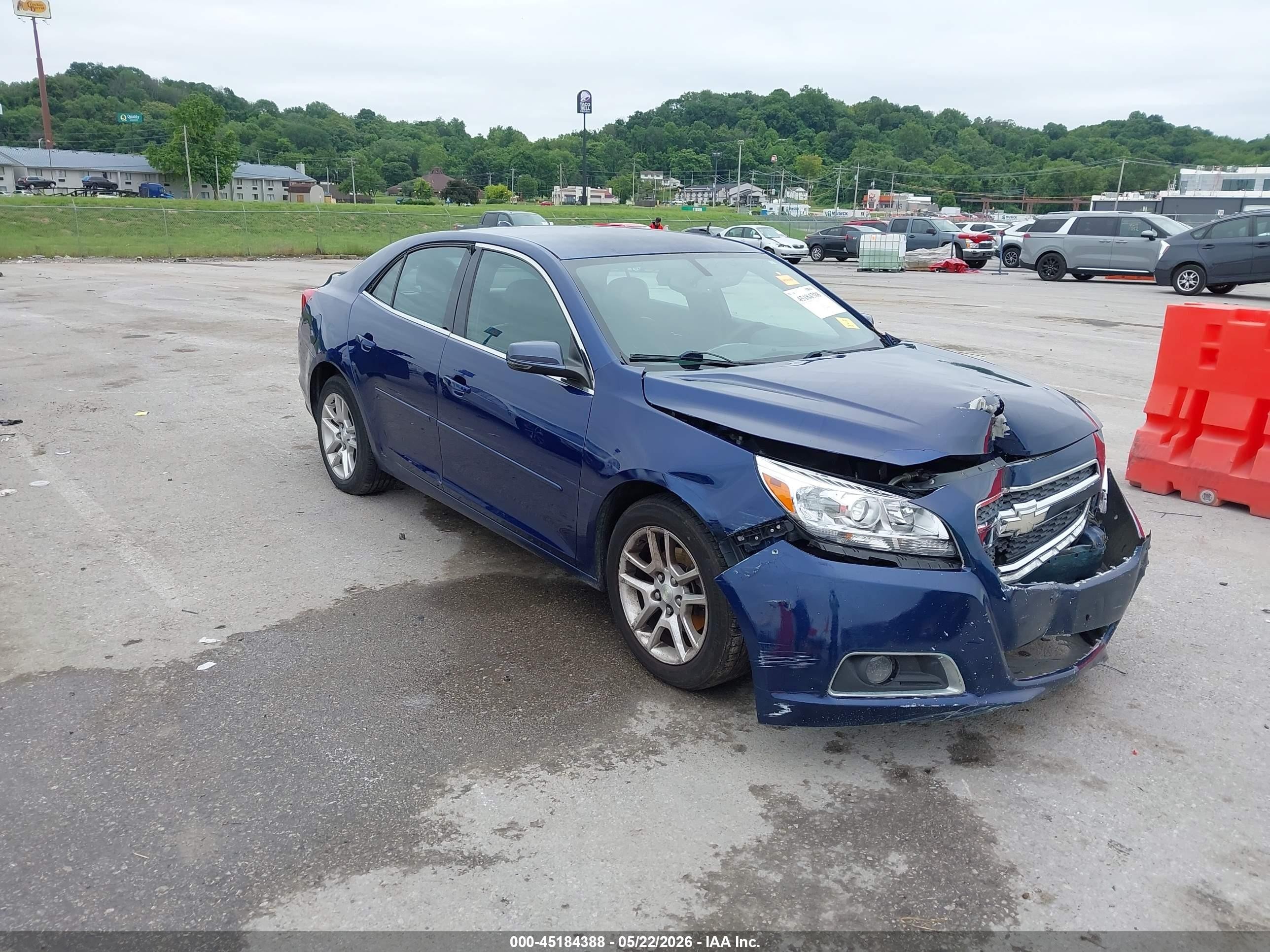 2013 Chevrolet Malibu 1lt Blue vin: 1G11C5SA8DU115614