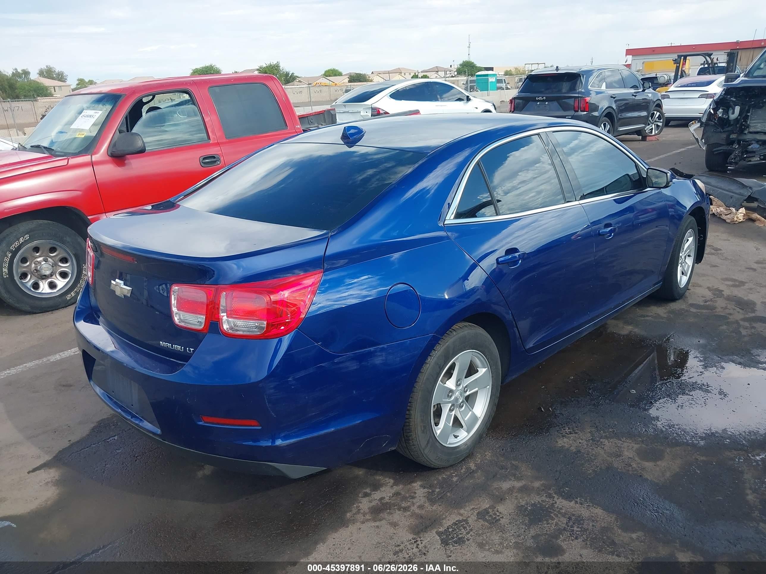 2013 Chevrolet Malibu 1lt Blue vin: 1G11C5SA8DU118156