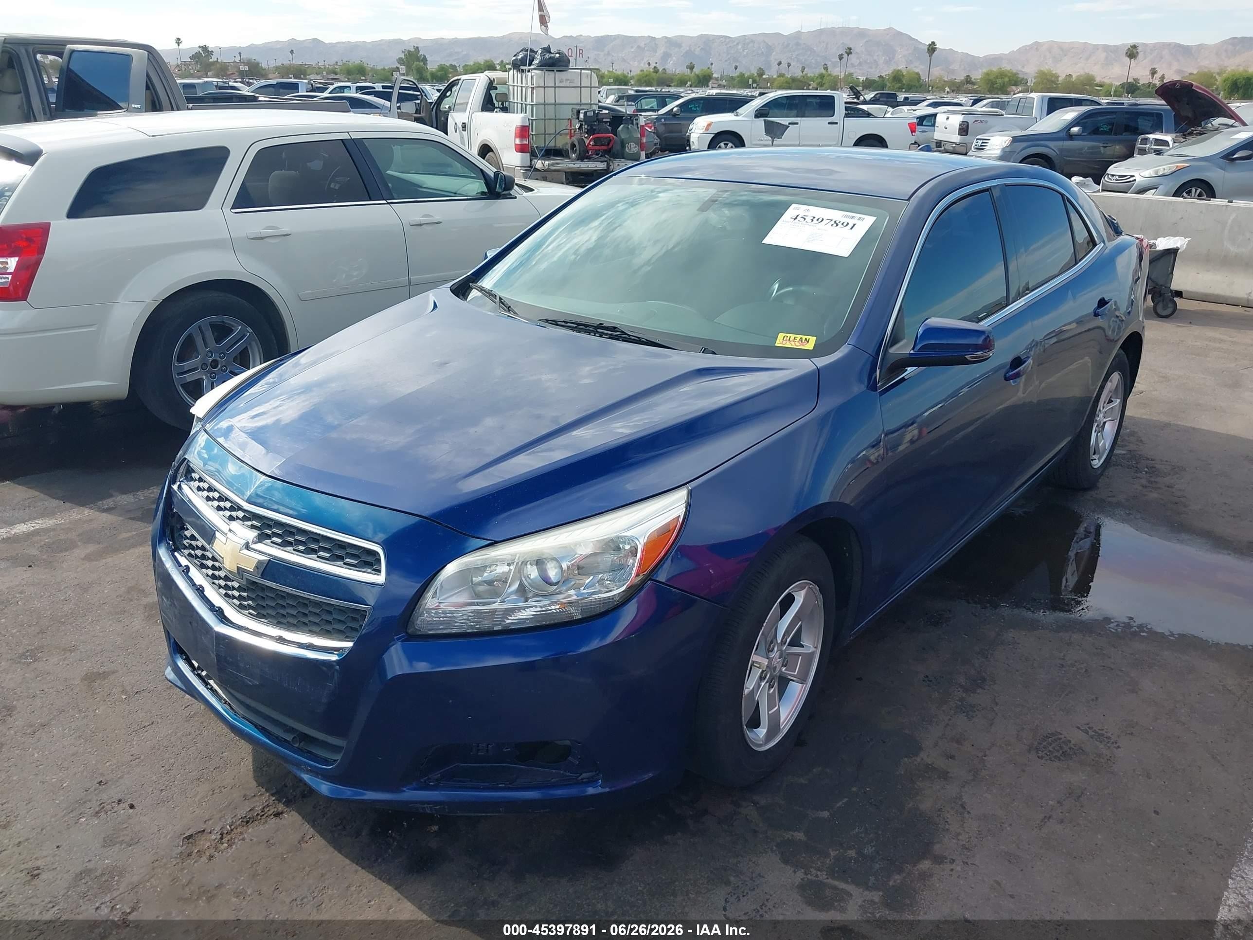 2013 Chevrolet Malibu 1lt Blue vin: 1G11C5SA8DU118156