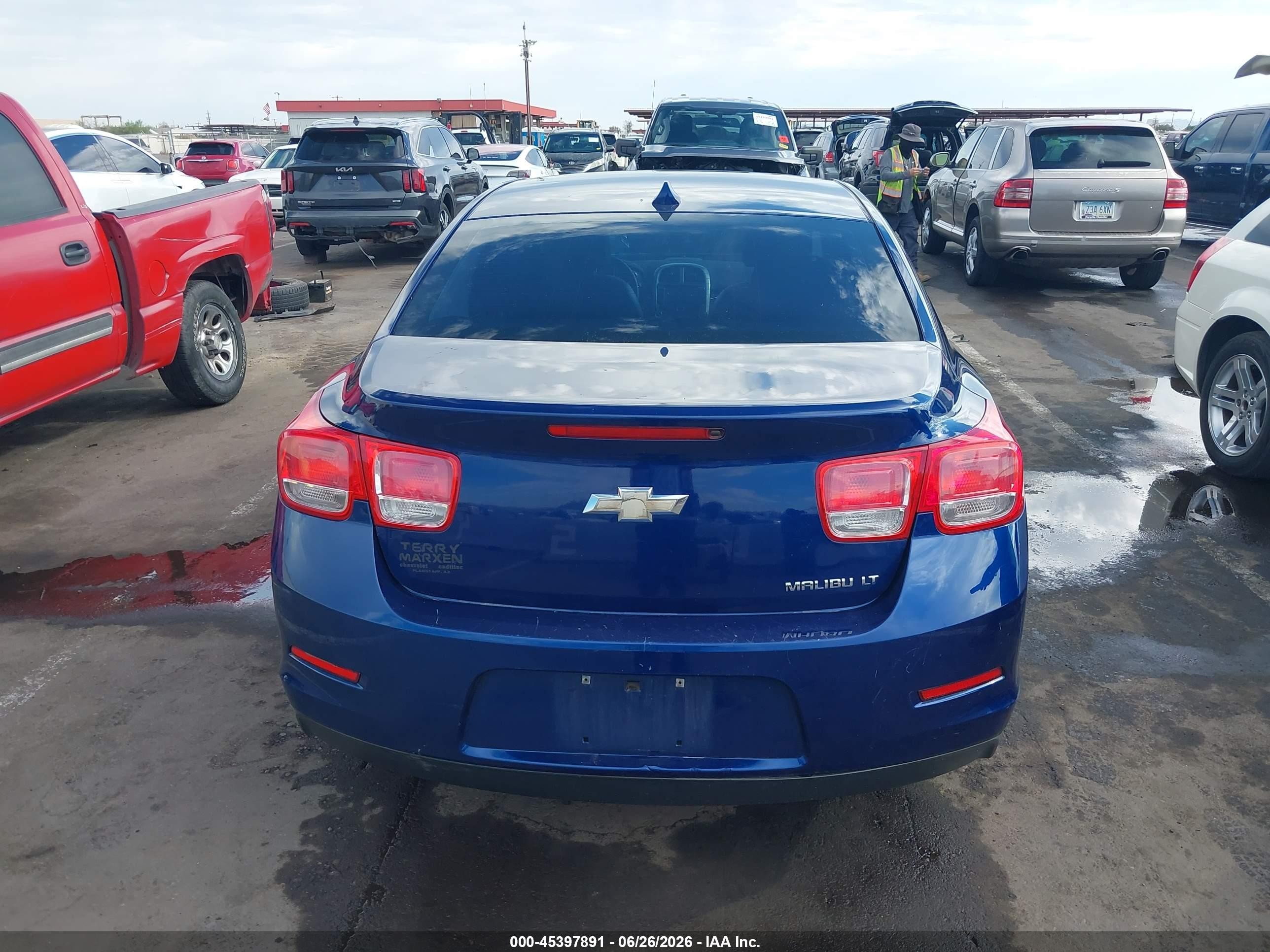 2013 Chevrolet Malibu 1lt Blue vin: 1G11C5SA8DU118156