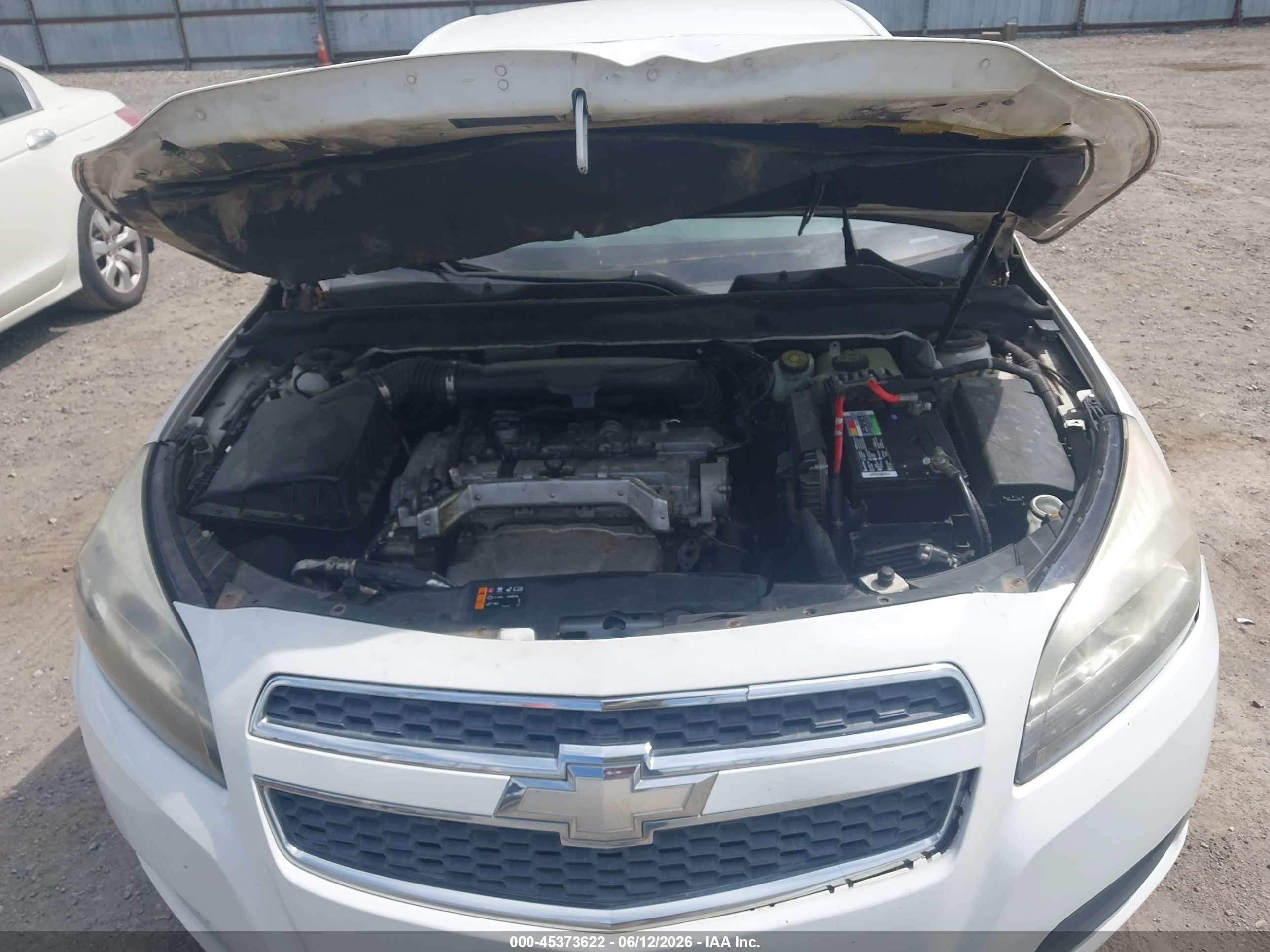 2013 Chevrolet Malibu 1lt White vin: 1G11C5SA9DF142812