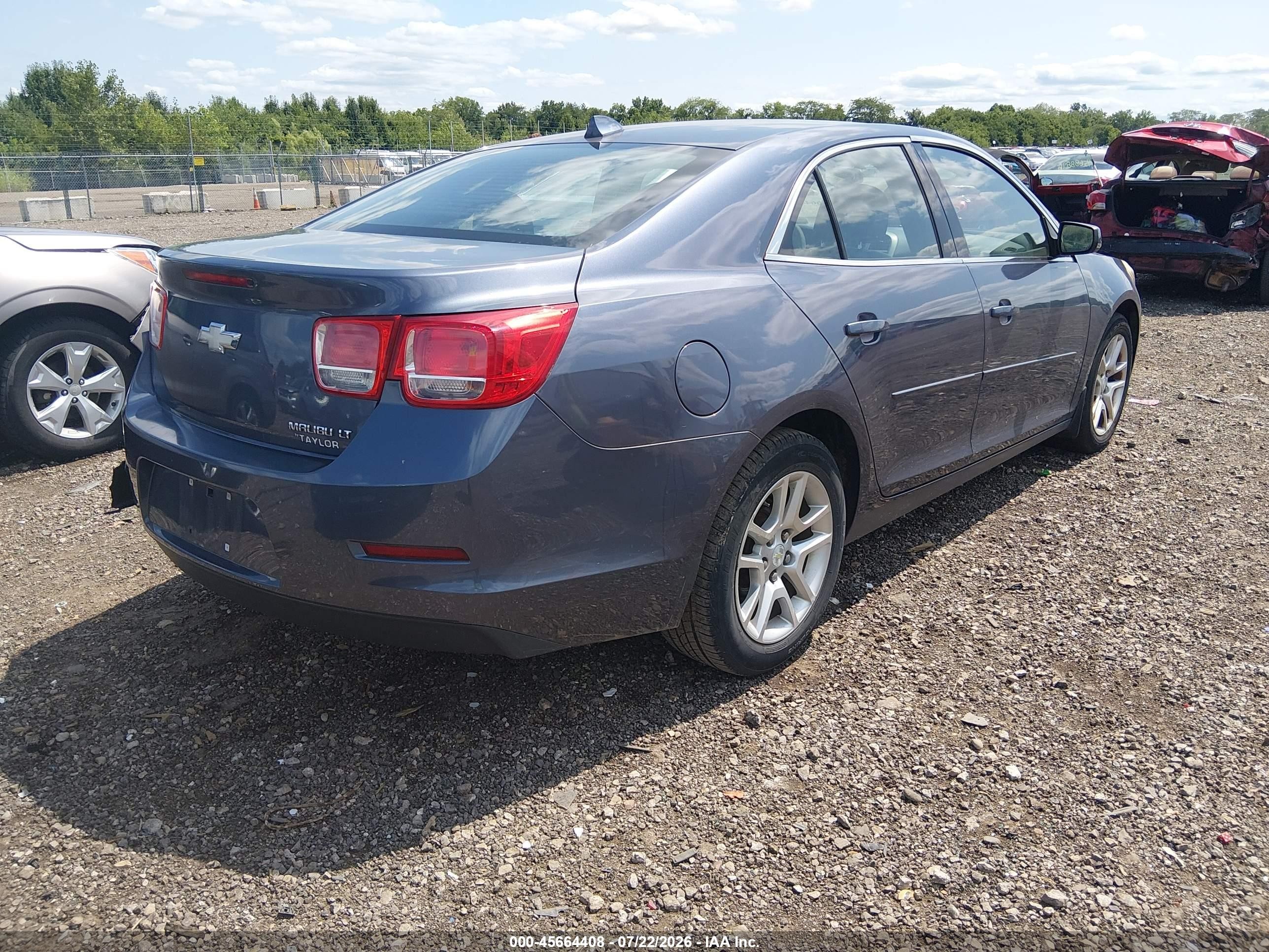 2013 Chevrolet Malibu 1lt Blue vin: 1G11C5SA9DF206914