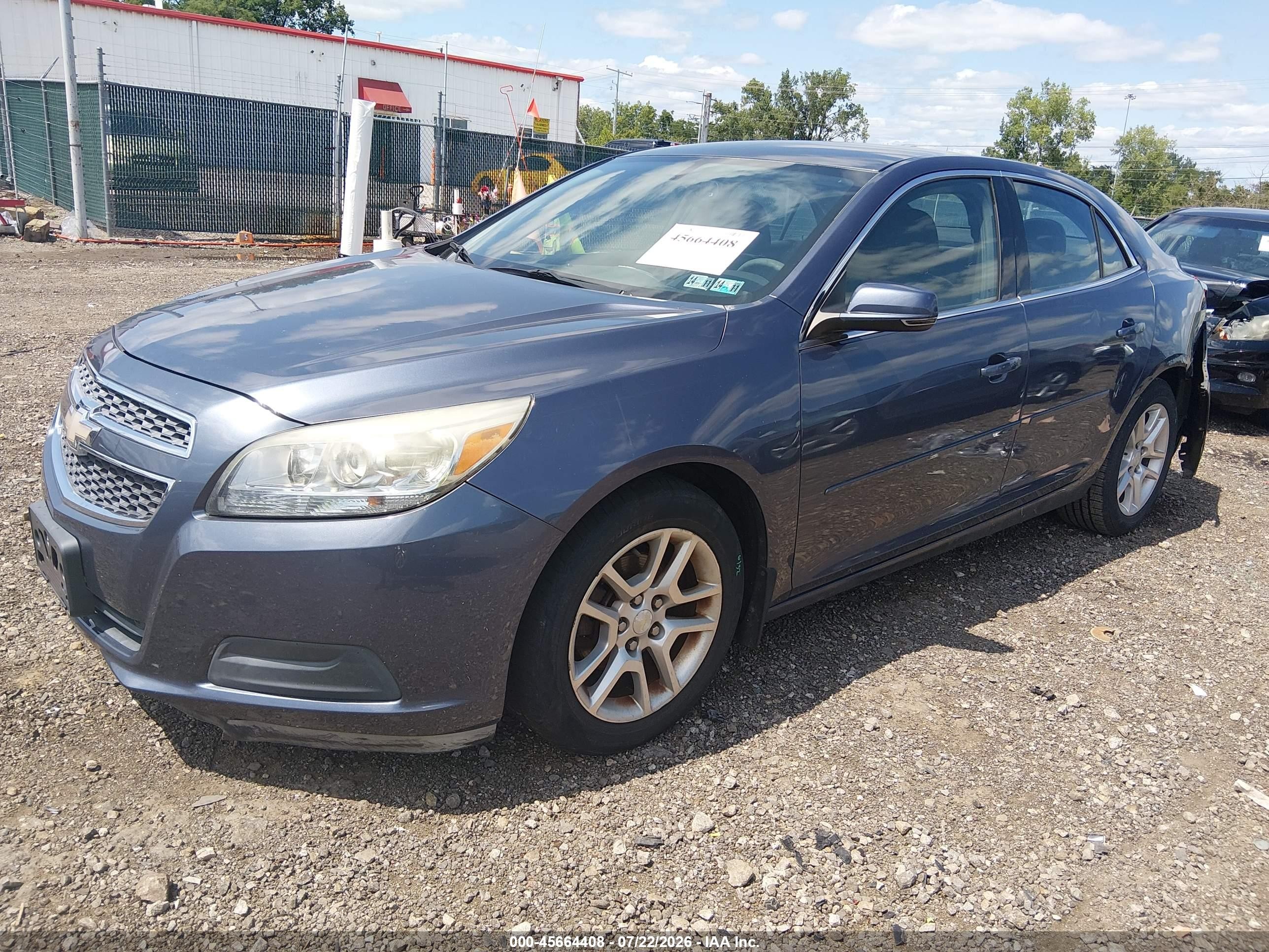 2013 Chevrolet Malibu 1lt Blue vin: 1G11C5SA9DF206914
